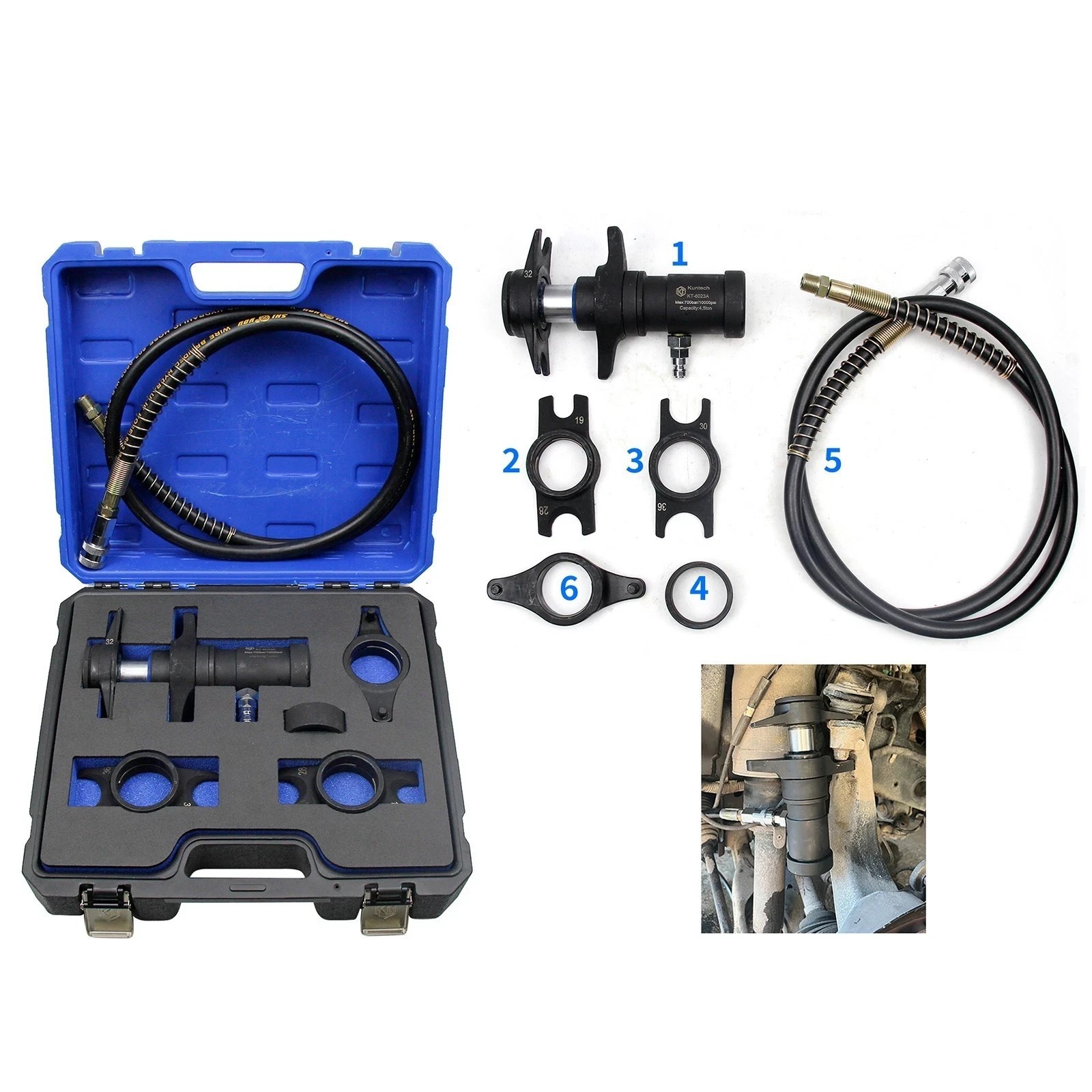 Universal Pneumatic Hydraulic Ball Head Removal Separator Tool Ball Joint Replac