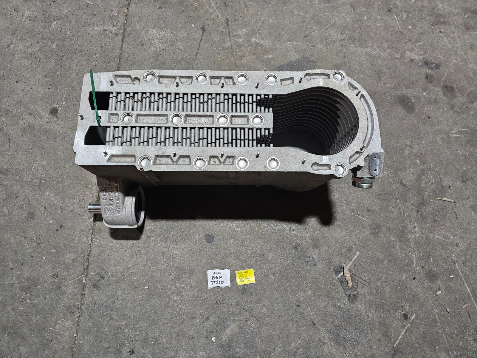MGG Water Manifold Heat Exchanger 7629121 C071123 Heavy Duty Steel Gray 56PSI