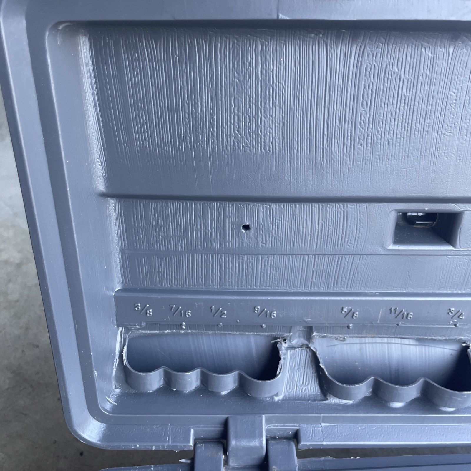 Vintage Craftsman USA 20″ Permanex Truck Box w/ Built in Socket Holders
