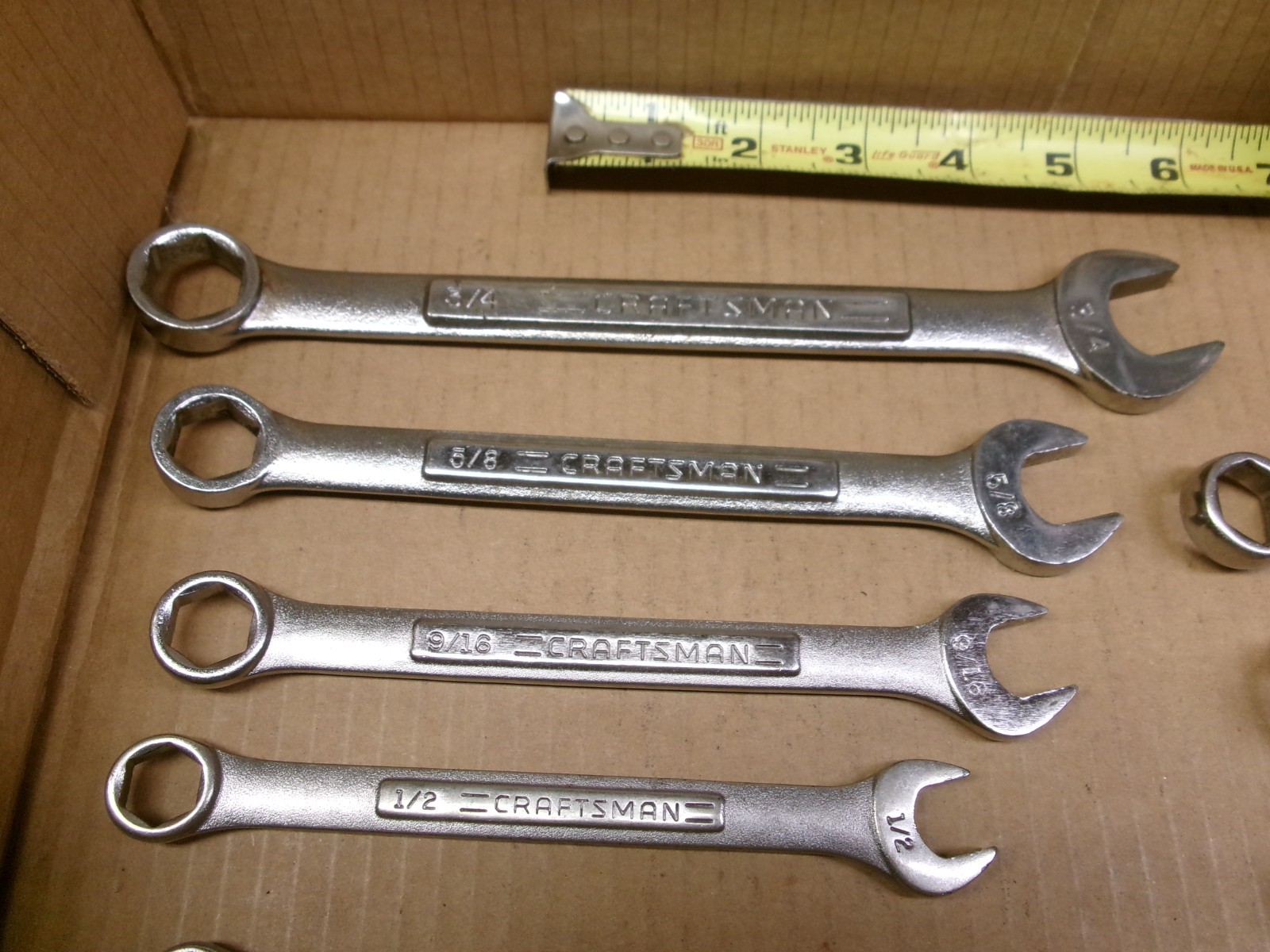 Craftsman 12-Piece 6-Point Metric Combination Wrench Set / Lot