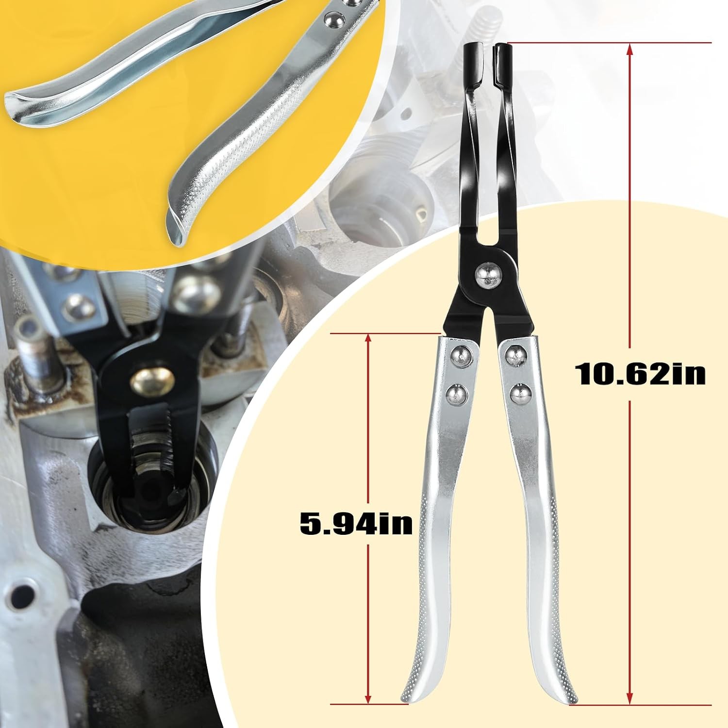 HW0107 Valve Seal Removal Pliers & 36050 Valve Keeper Installer/Remover Set