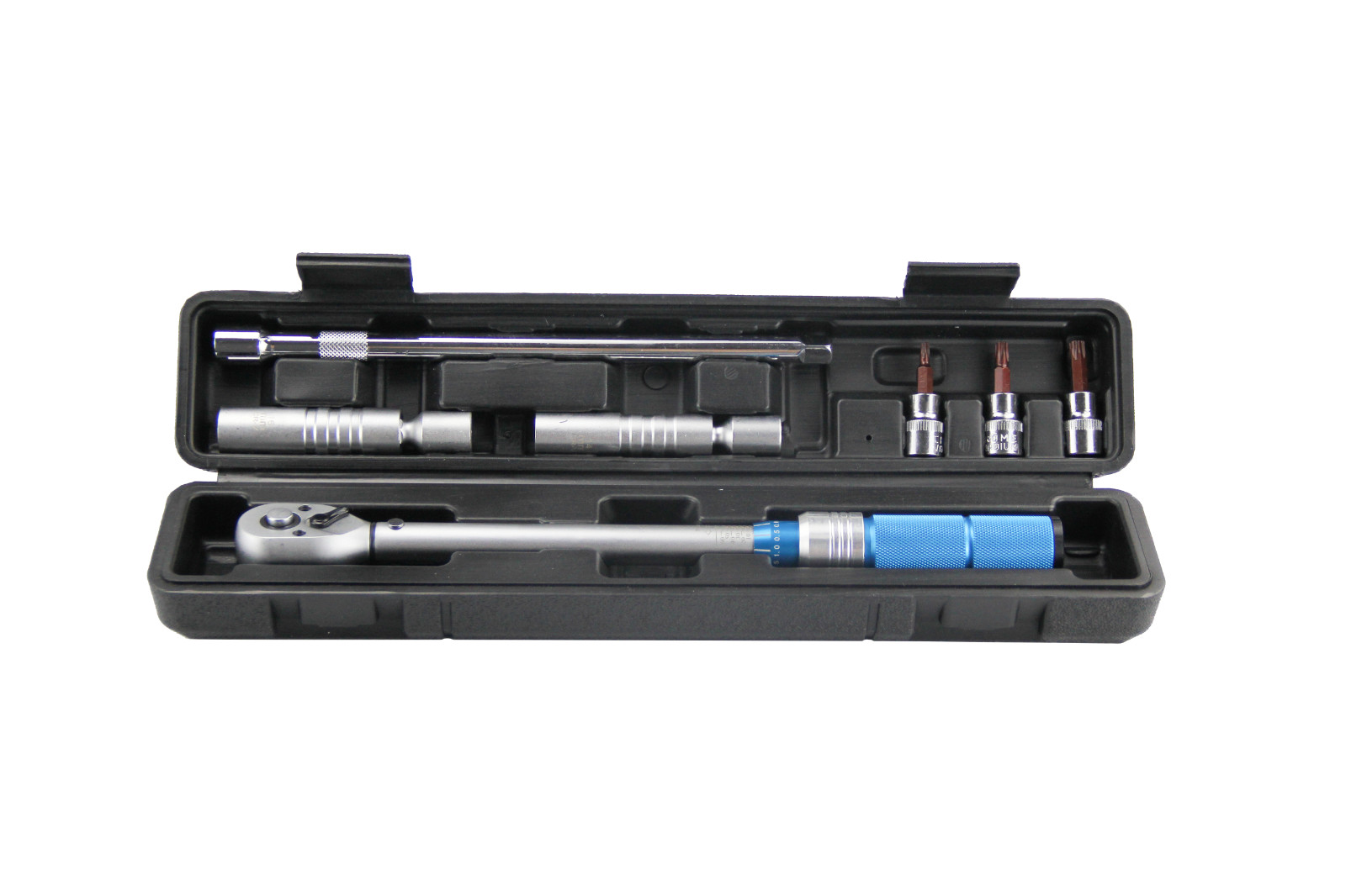 3/8 Inch Drive Click Torque Wrench Set with 14mm 16mm Spark Plug Socket Tool