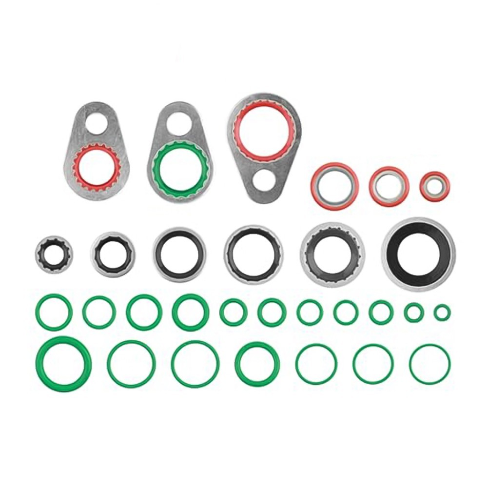 AC System O Ring Kit 139 Pieces Rubber and Metal Gaskets for Sealing Tasks