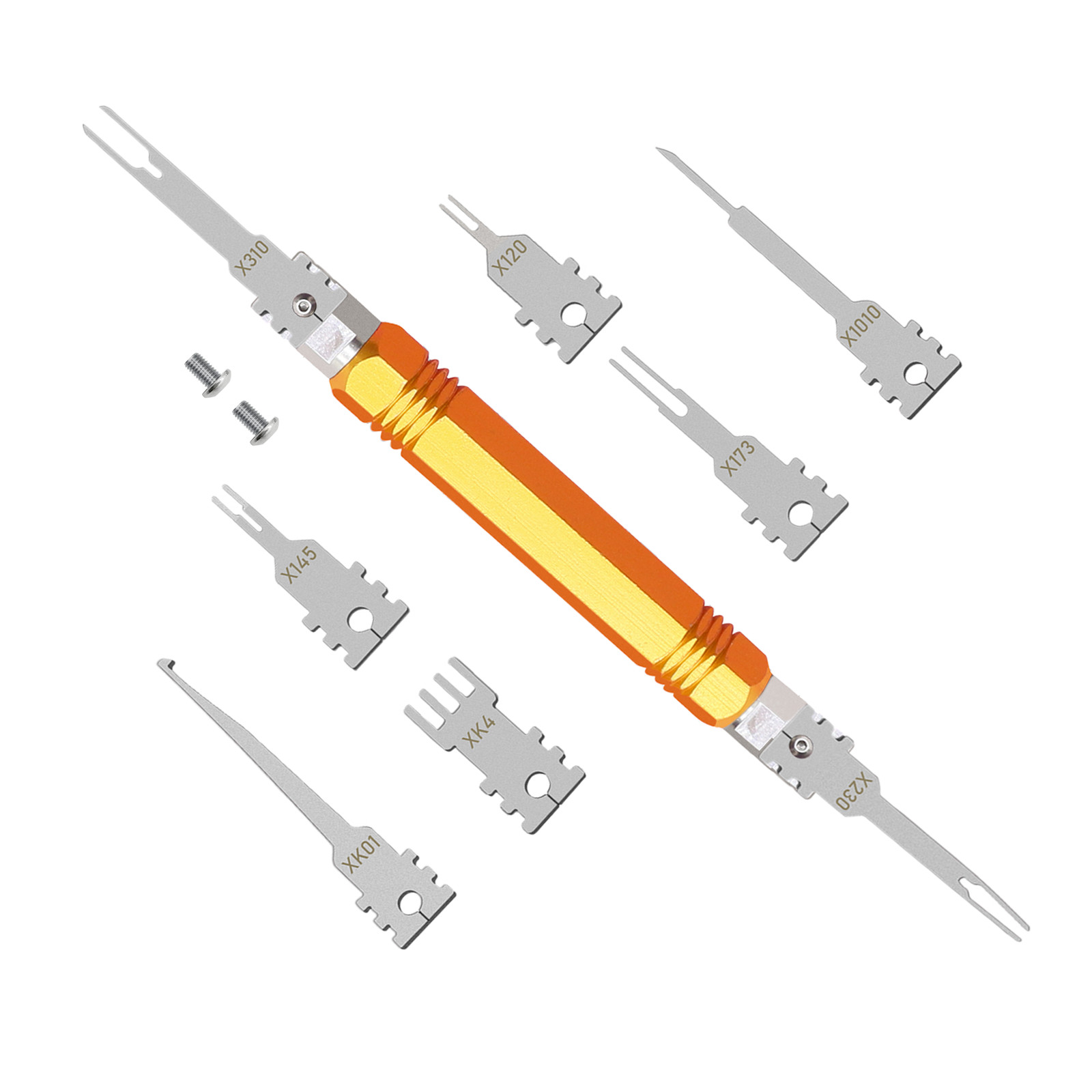 8PCS Electrical Pin Removal Tool Kit Tip Replacement Terminal Removal Tool Set