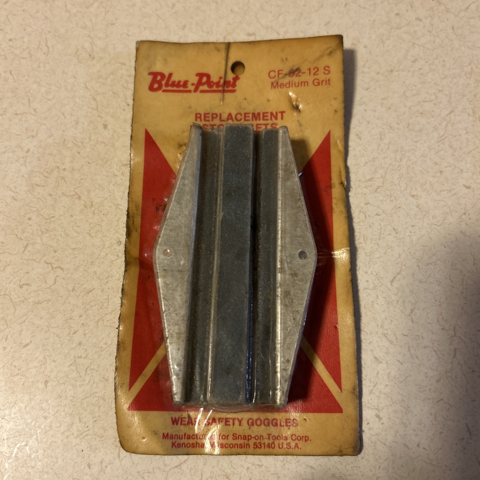 BLUE-POINT Glaze Breaker Stone Set CF-62-12S CF6212S Medium Grit 4” Length NOS