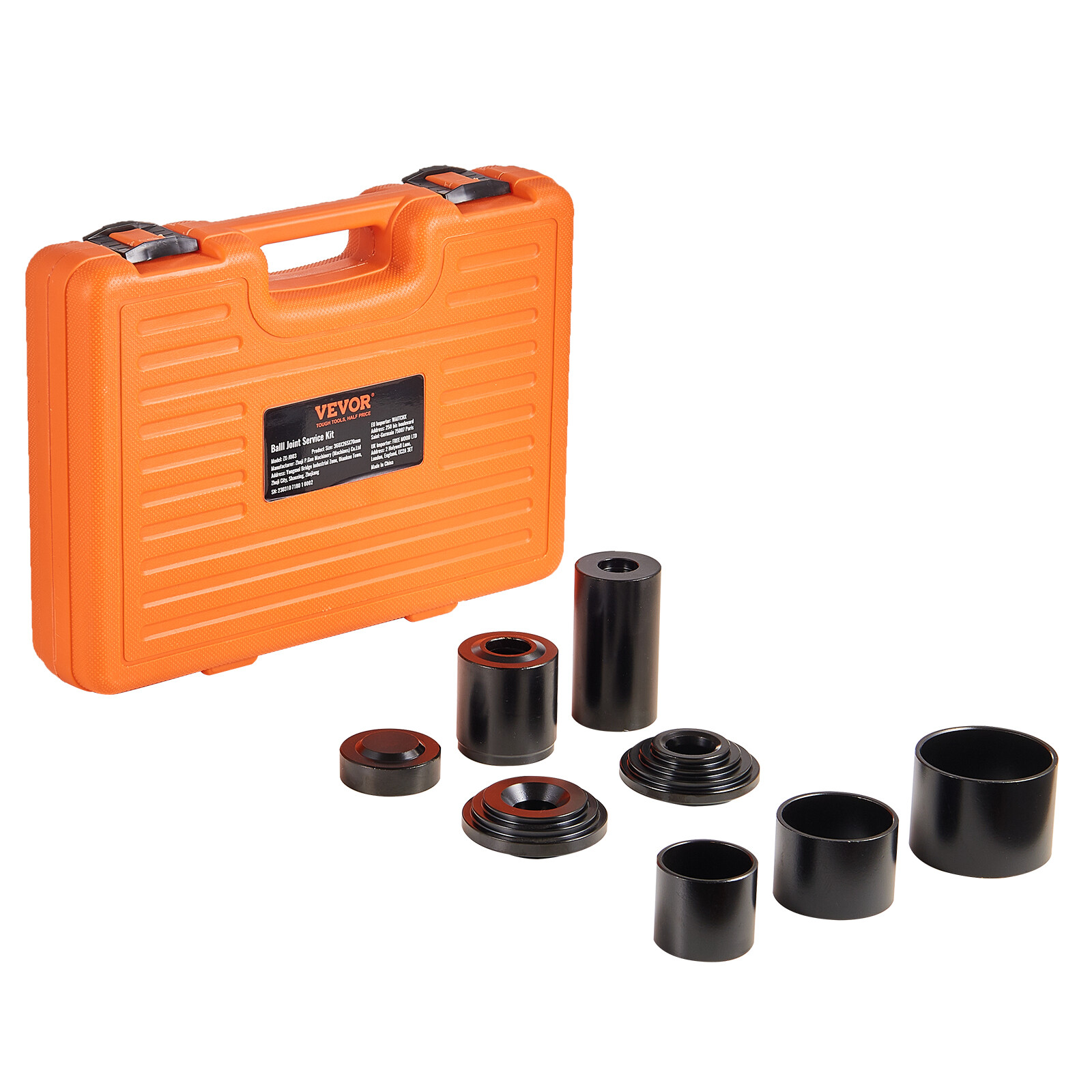 VEVOR Ball Joint Press Kit C-press Ball Joint Tools 10 pcs Automotive Repair Kit
