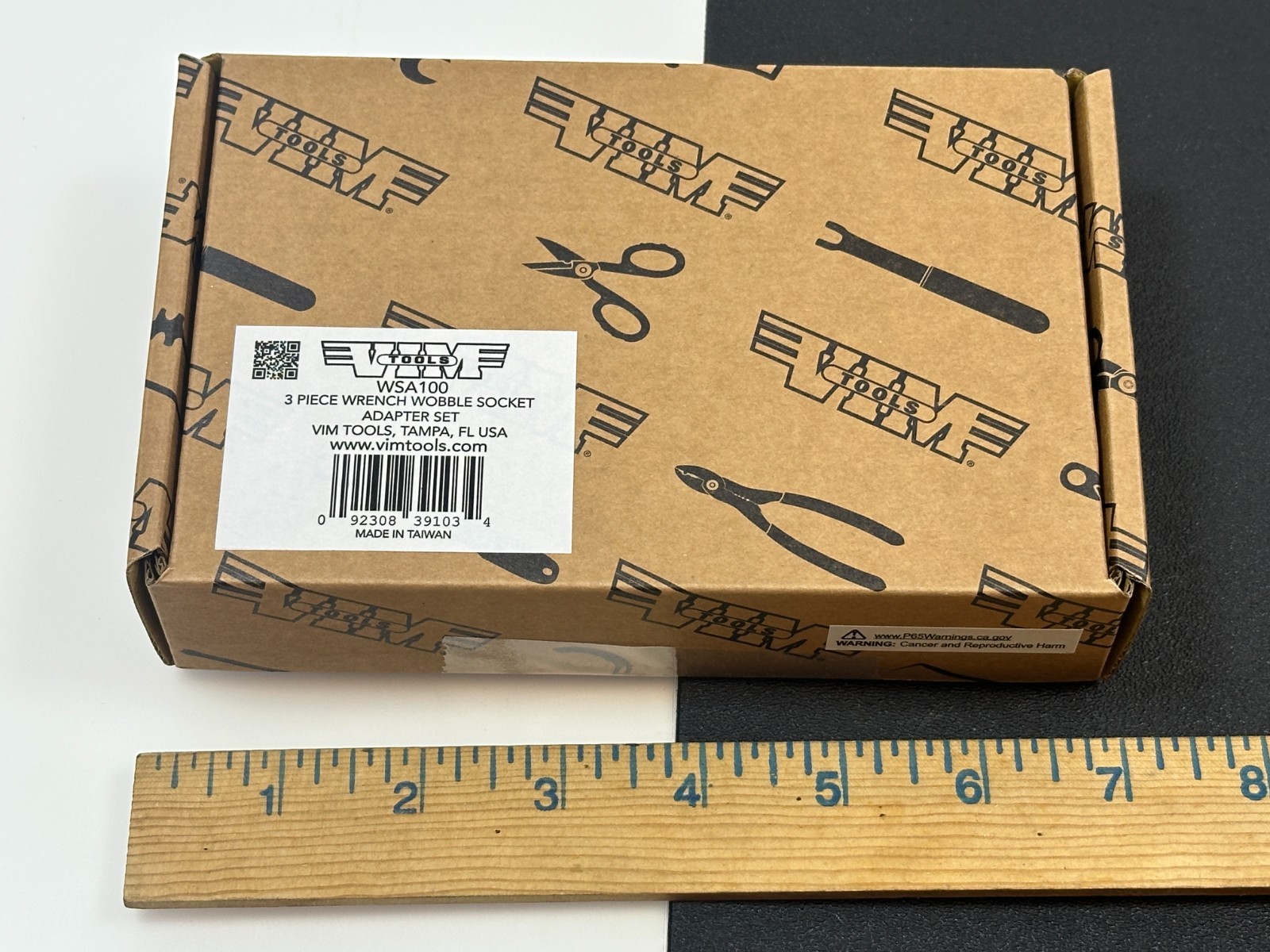 NEW VIM Tools 3pc Wobble Socket Adapter Set in Foam #WSA100