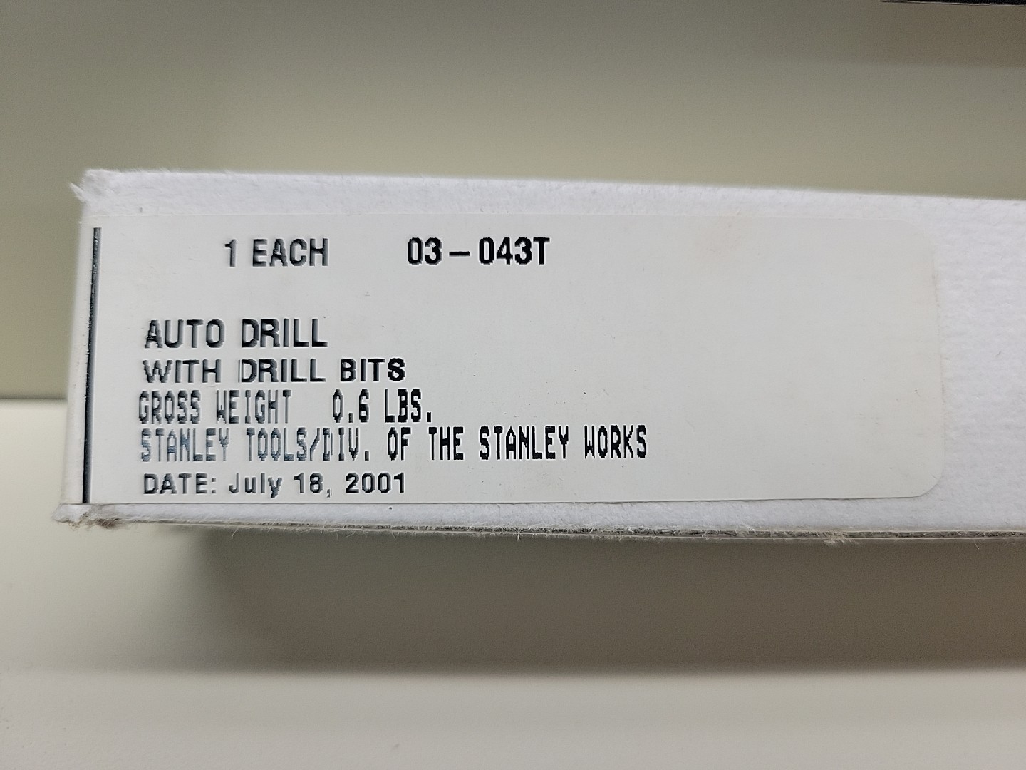 Stanley Push Drill 03-043 10 Bits New Old Stock Off-Grid Drill USA Vtg