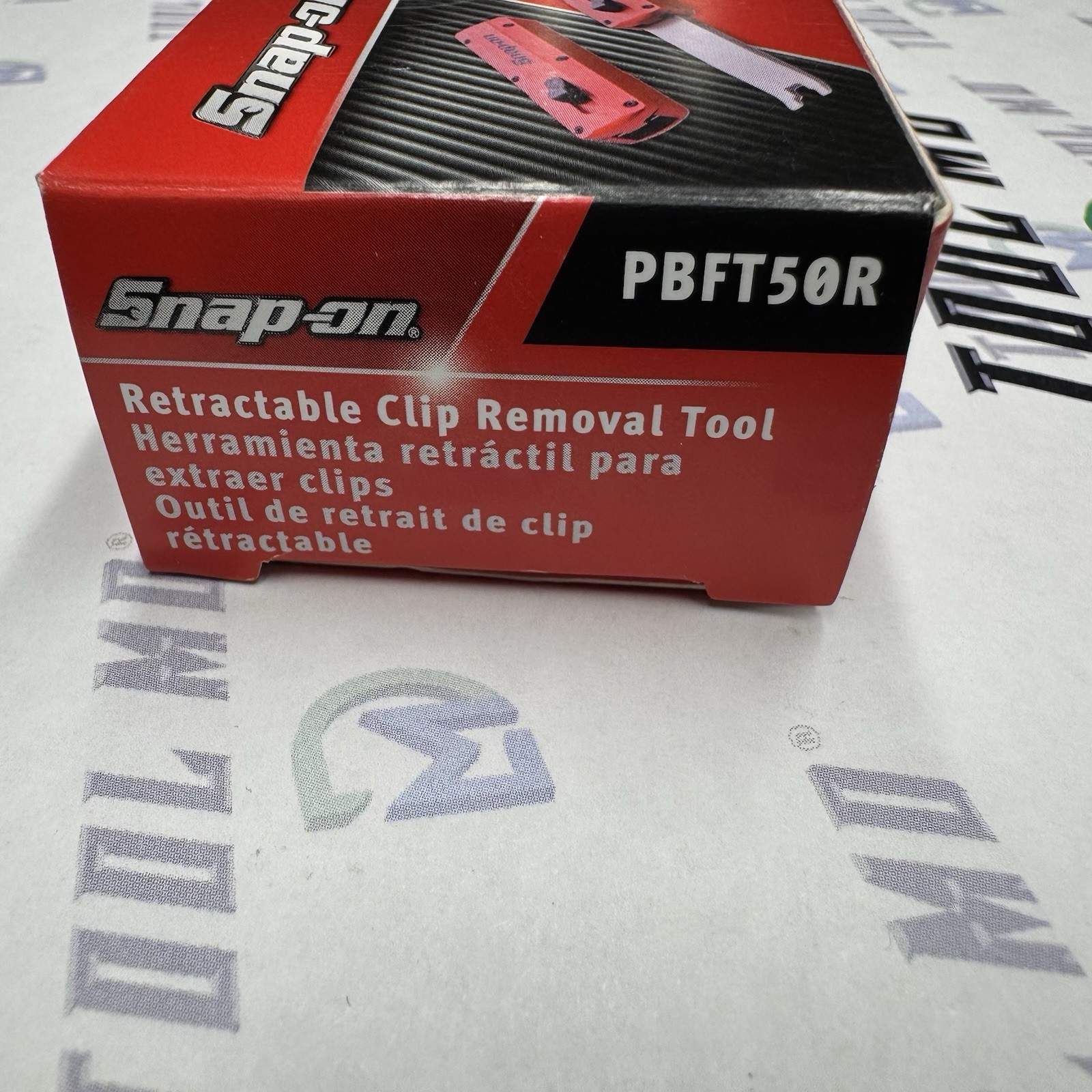 Snap-on Tools NEW RED “OTF” Out The Front Retractable Clip Removal Tool PBFT50R