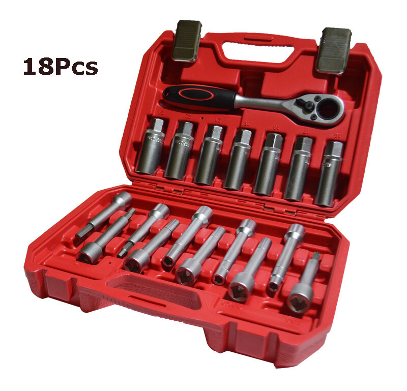 Brand New 18Pcs Suspension Shock Absorber Strut Nut Removal Tool Full Set