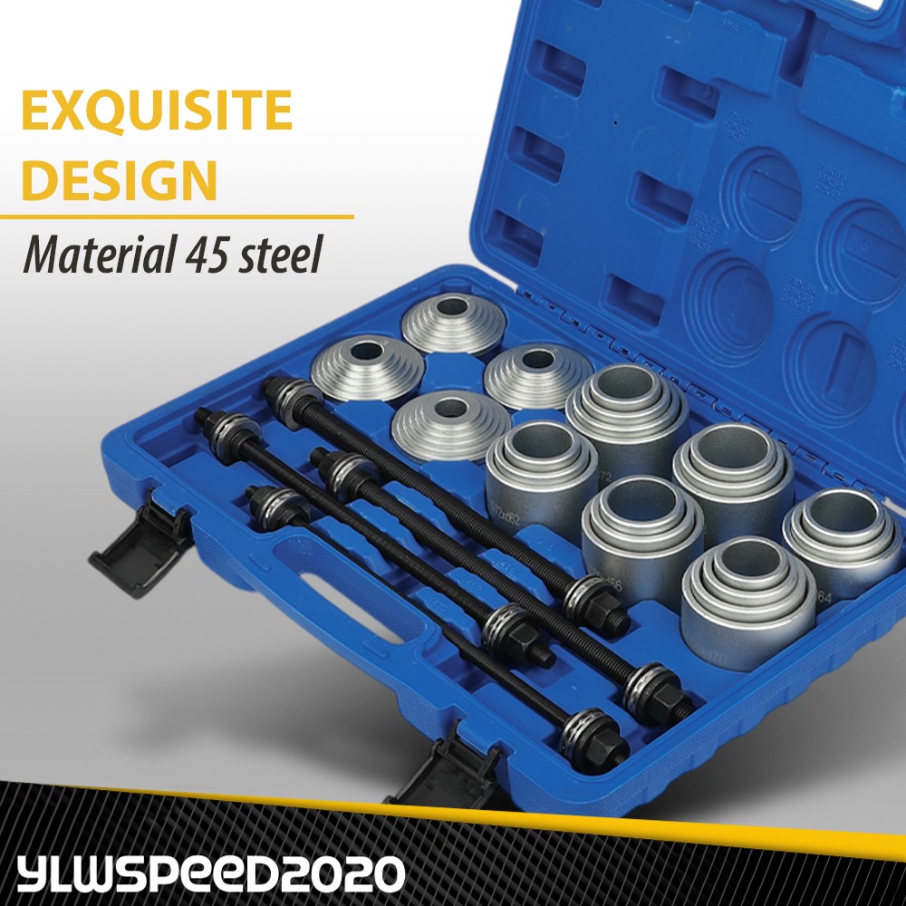 Universal Press Pull Sleeve Kit Bush Bearing Removal Insertion Tool Kit Set 28PC