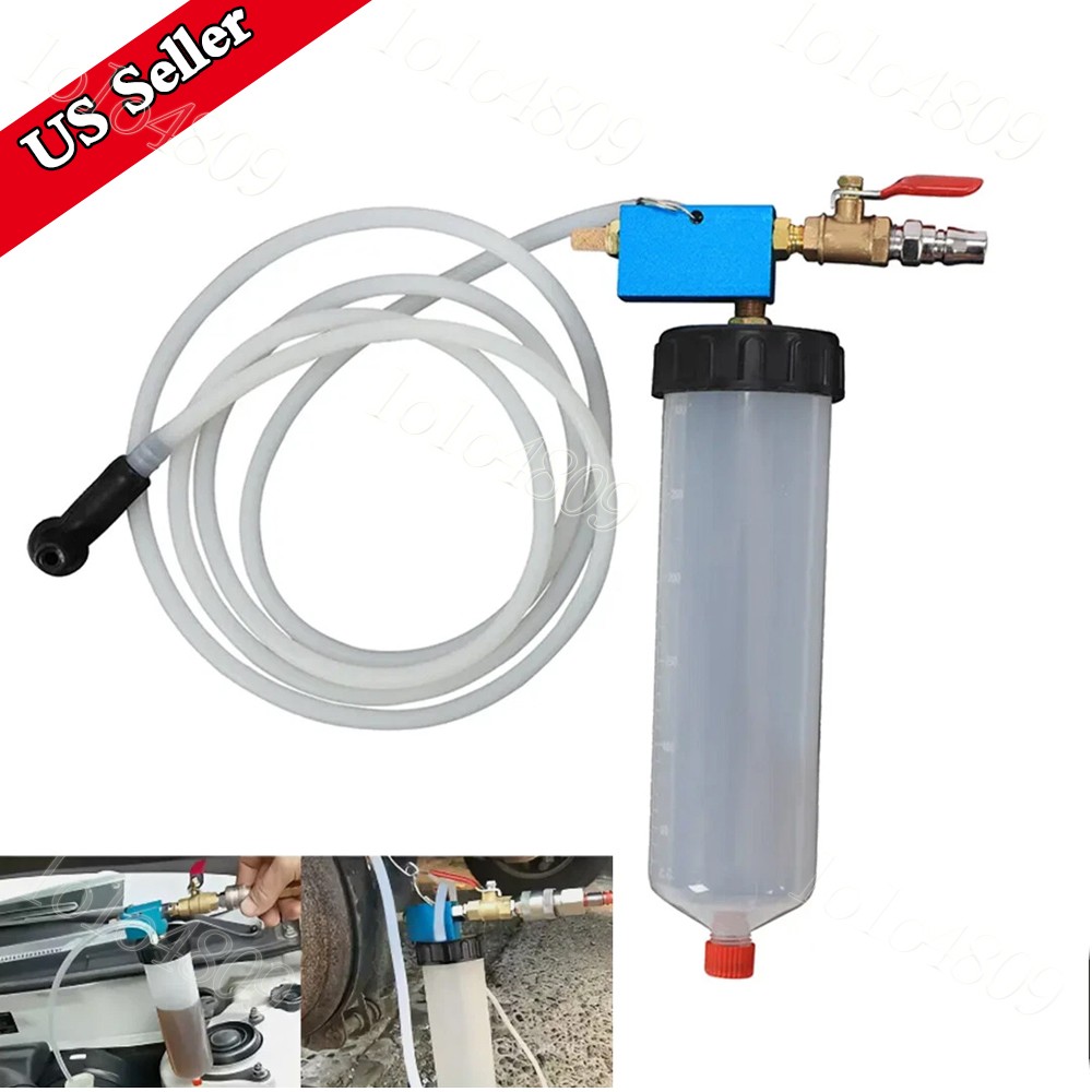 Handheld Vacuum Brake Fluid Bleeder Pump Kit One-Man Use w/ Bottle & Hose