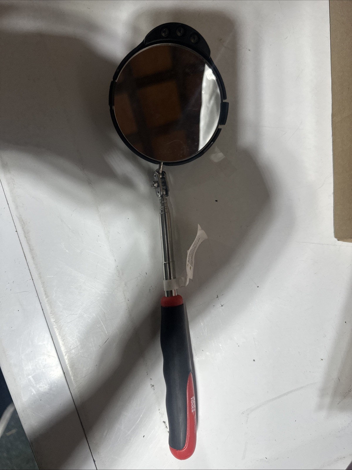 Mac Tool 3″ Round Telescopic Lighted Inspection Mirror 6-3/4″ to 30″ MHTLM3