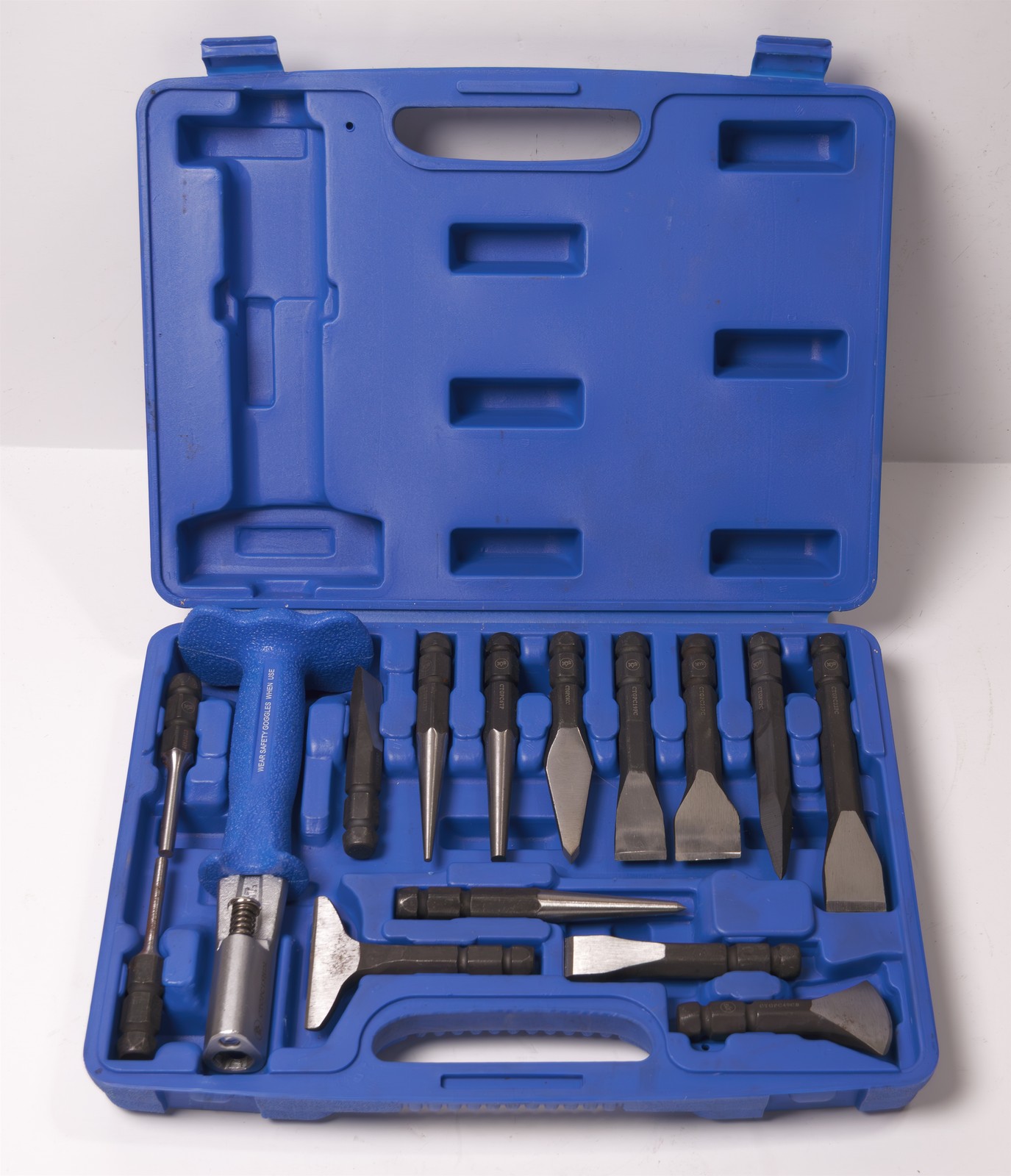 Cornwell Quick Change Drive Handle 15 Piece Punch and Chisel Set CTGPC15KIT