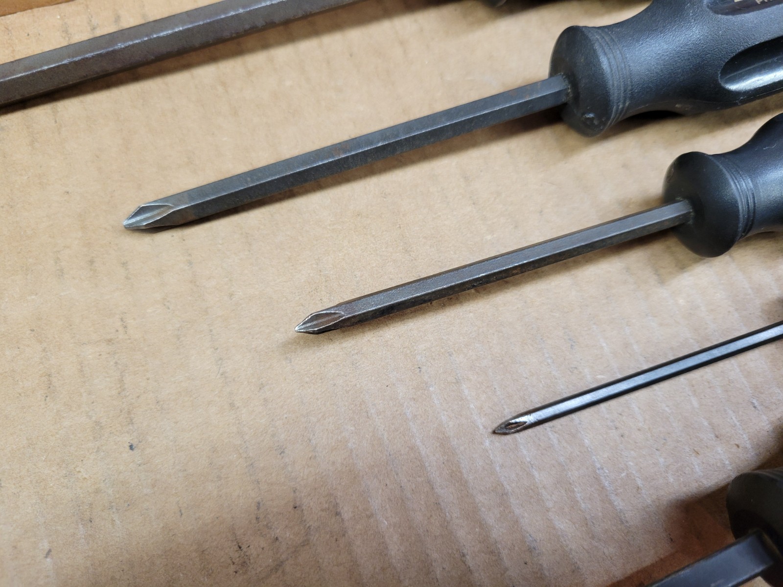 Craftsman Professional 7-Piece Black Handle Screwdriver Set / Lot