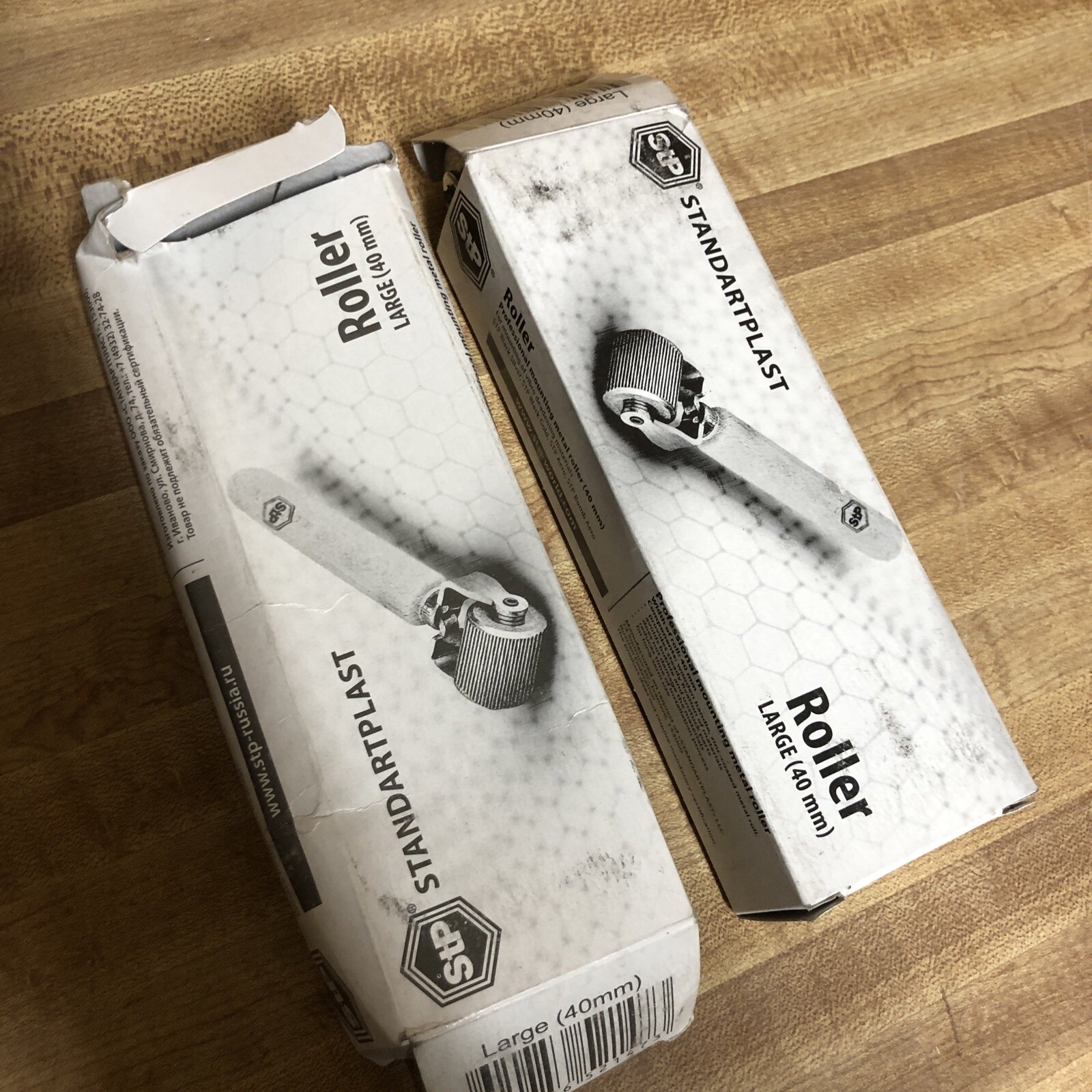 2 Pack Standartplast STP ROLLER-30MM Car Sound Deadener Tool Steel Roller New