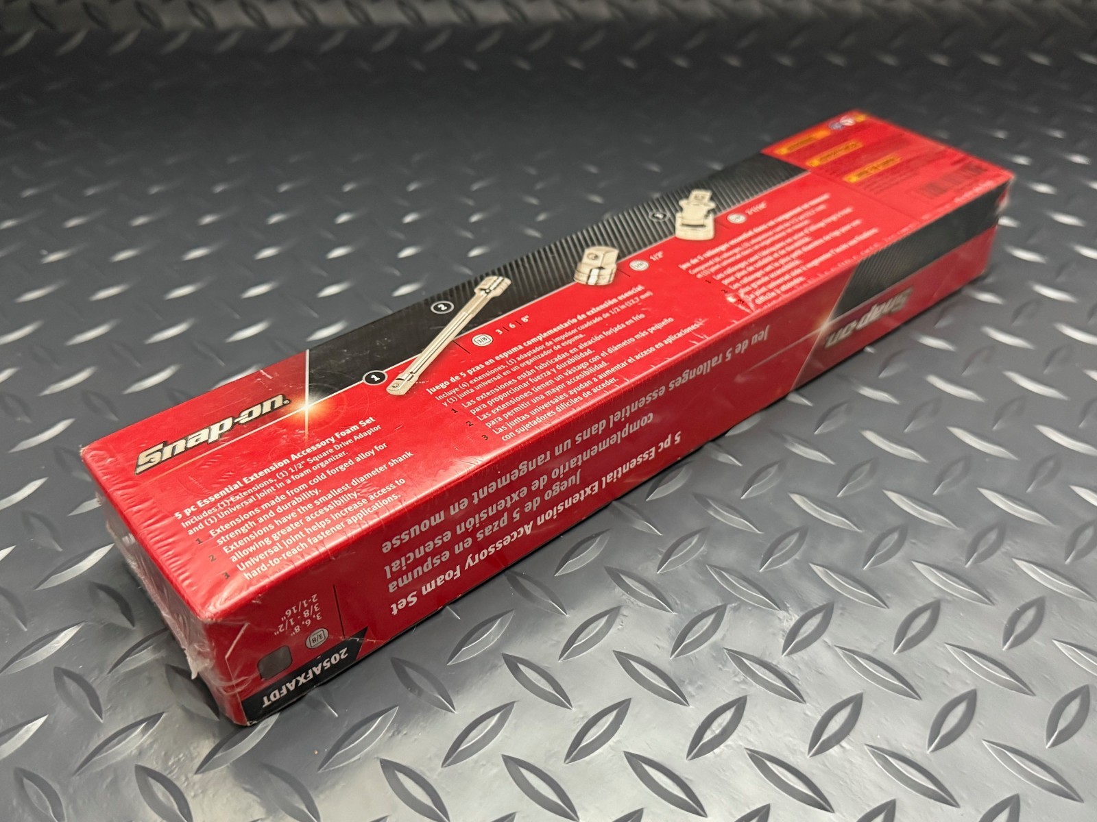 snap on 5pc GRAY extension accessory red foam set 3/8 drive 205afxafdt New USA