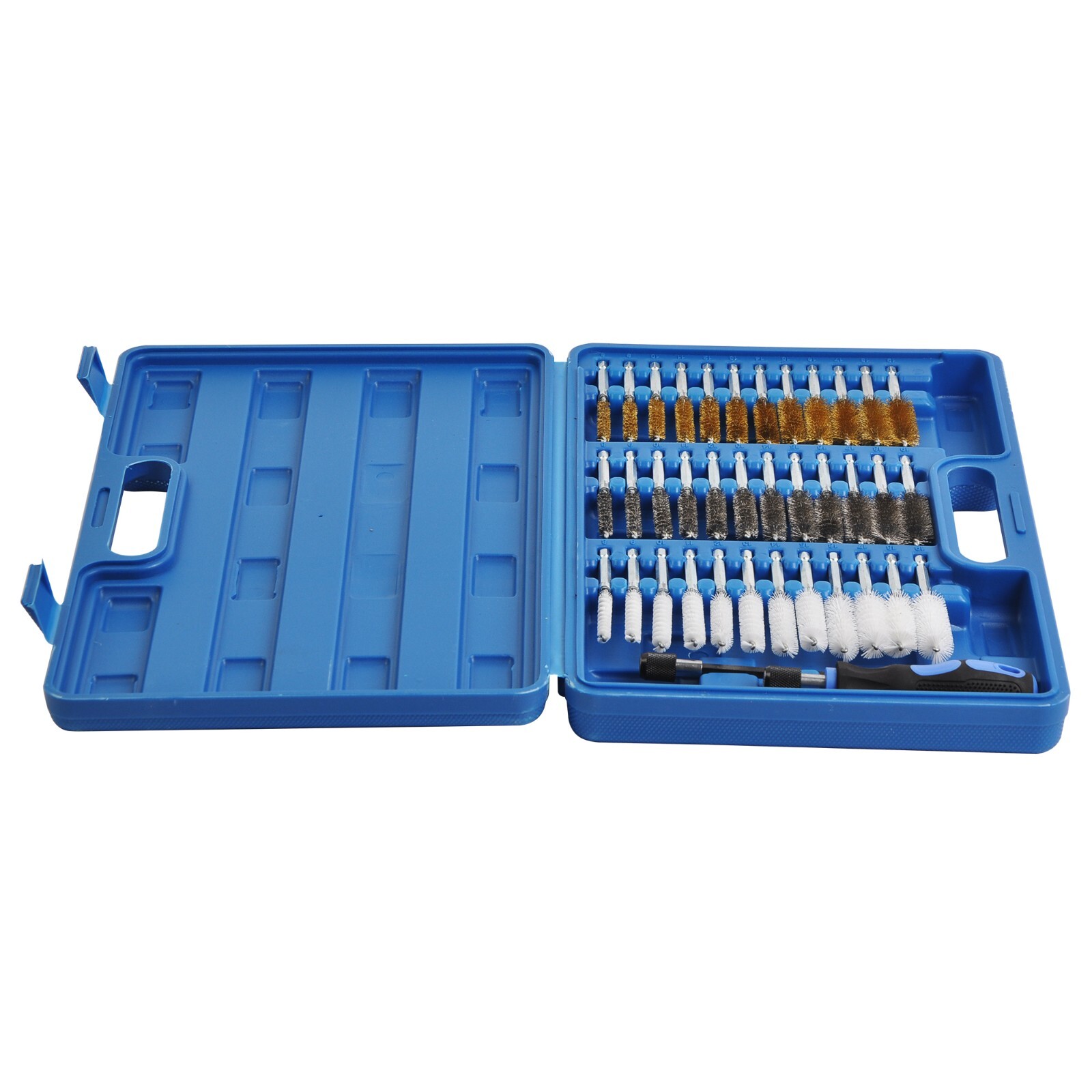 38PCS Industrial Wire 1/4in Hex Shank Brush Set Extendable Stainless Steel