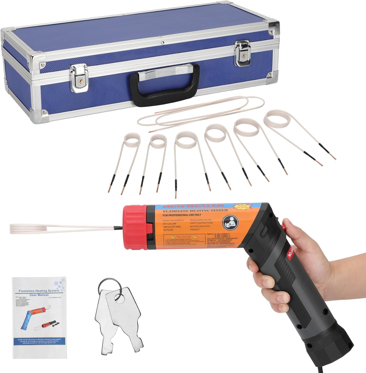 ‌Magnetic Induction Bolt Remover Kit 1100W 110V with 8 Magnetic Coils‌