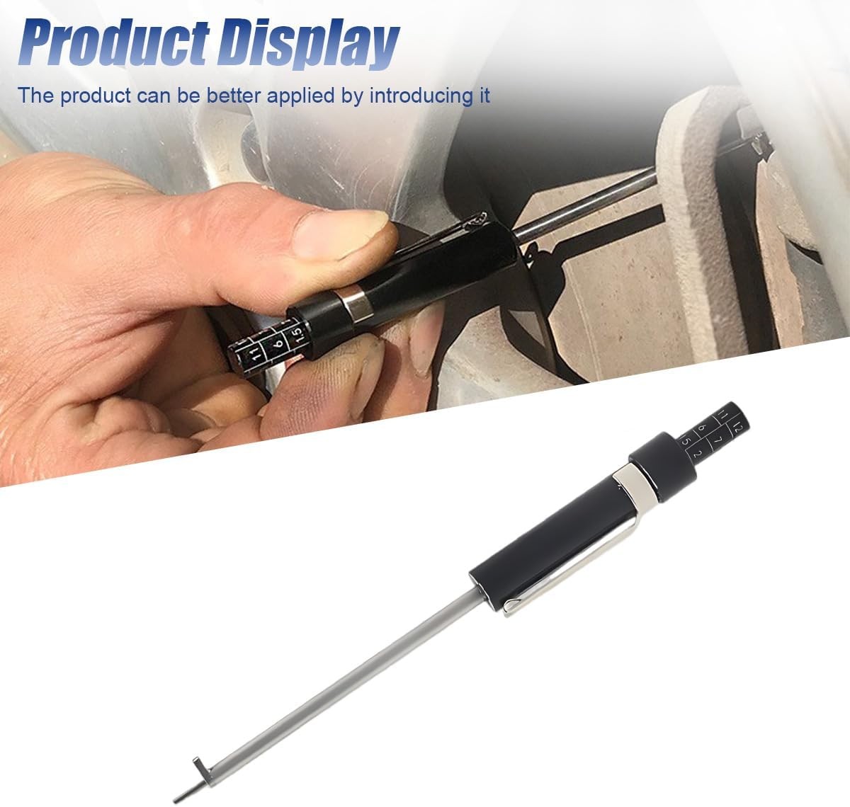 Brake Pad Thickness Gauge Tool Tire Tread Depth Measuring Pen for Car Brakes