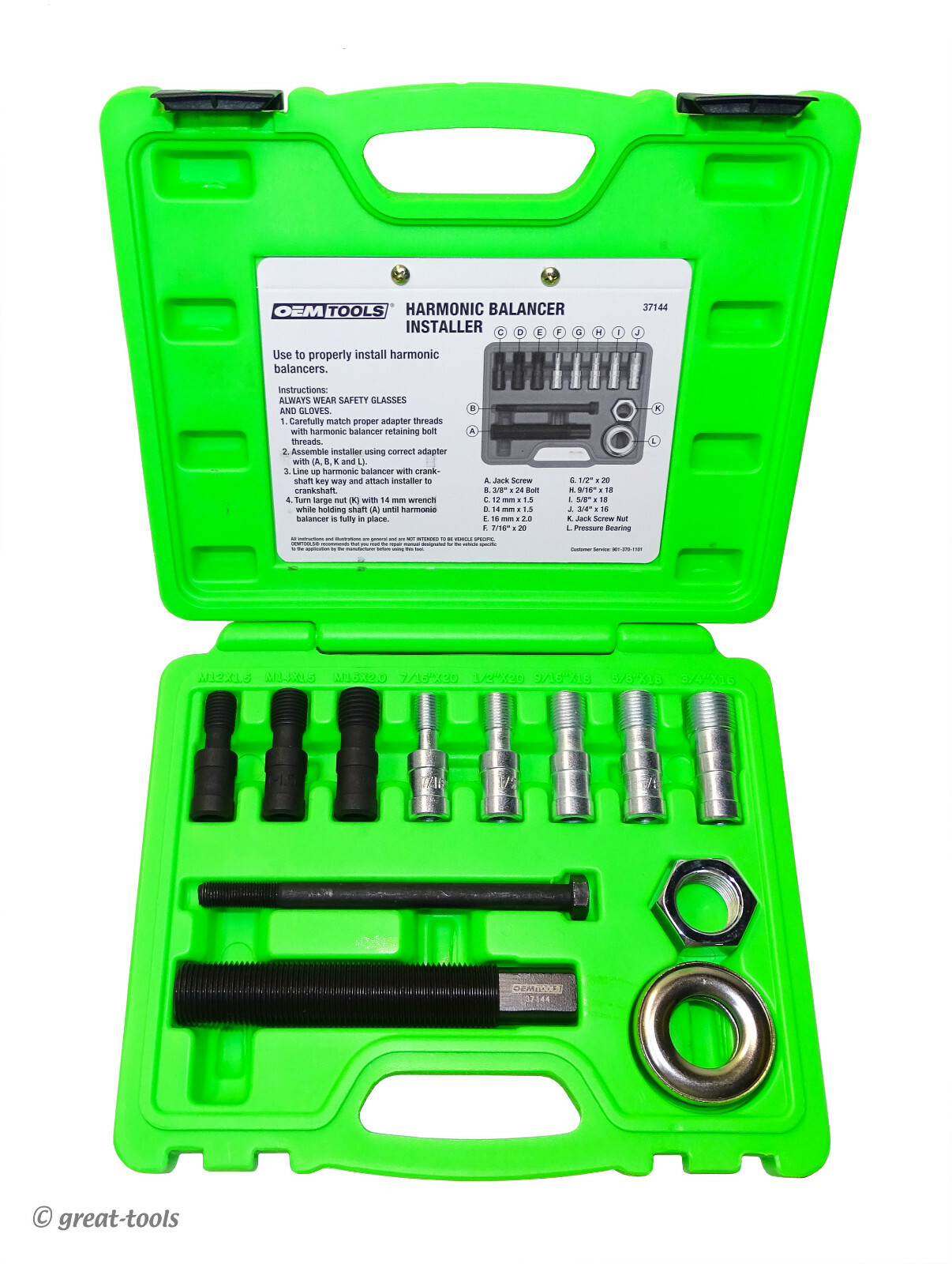 HARMONIC BALANCER INSTALLER TOOL – automotive engine tools – installing – repair