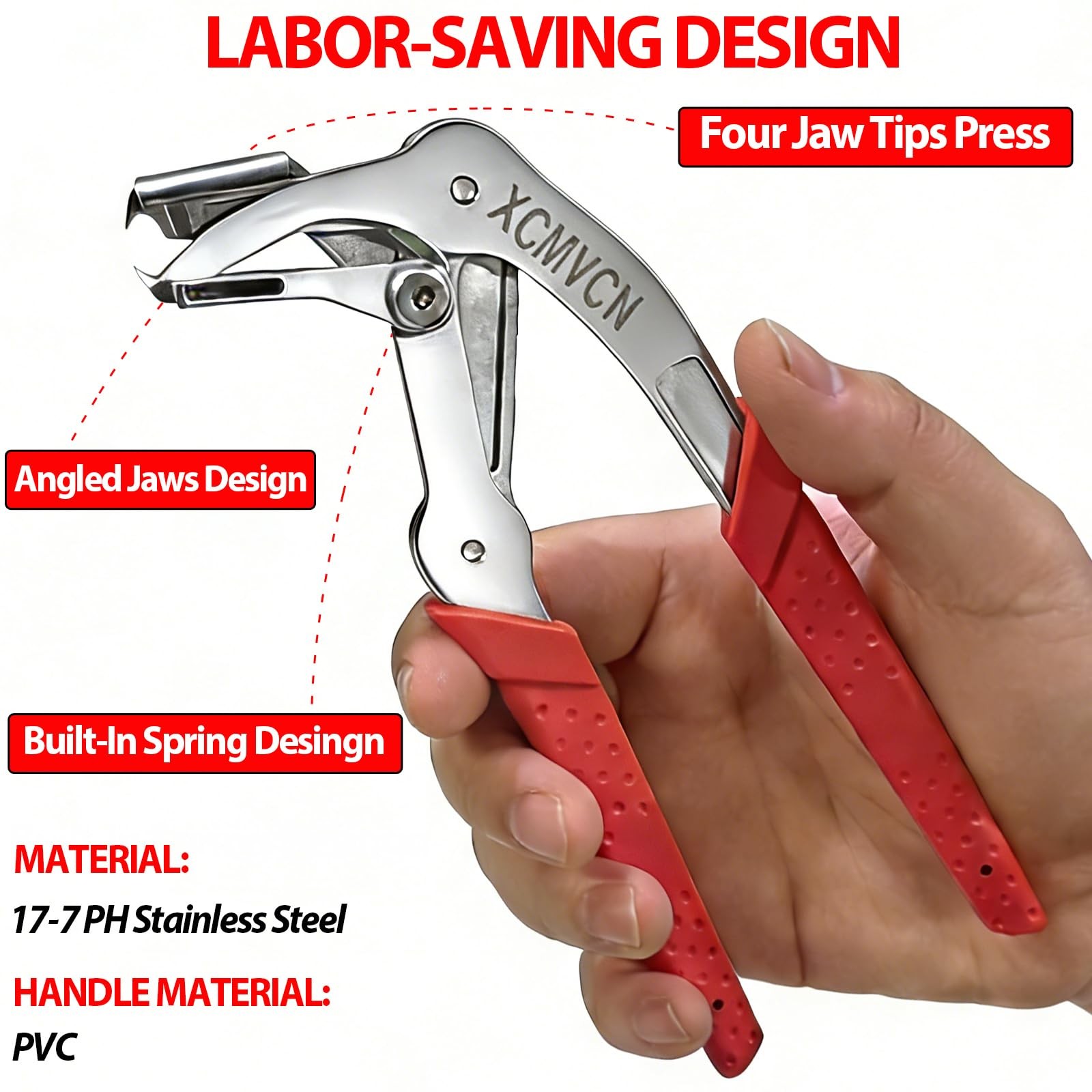 Car Clip Pliers, Spring-Loaded Panel Clip Removal Pliers Tool, Professional Auto