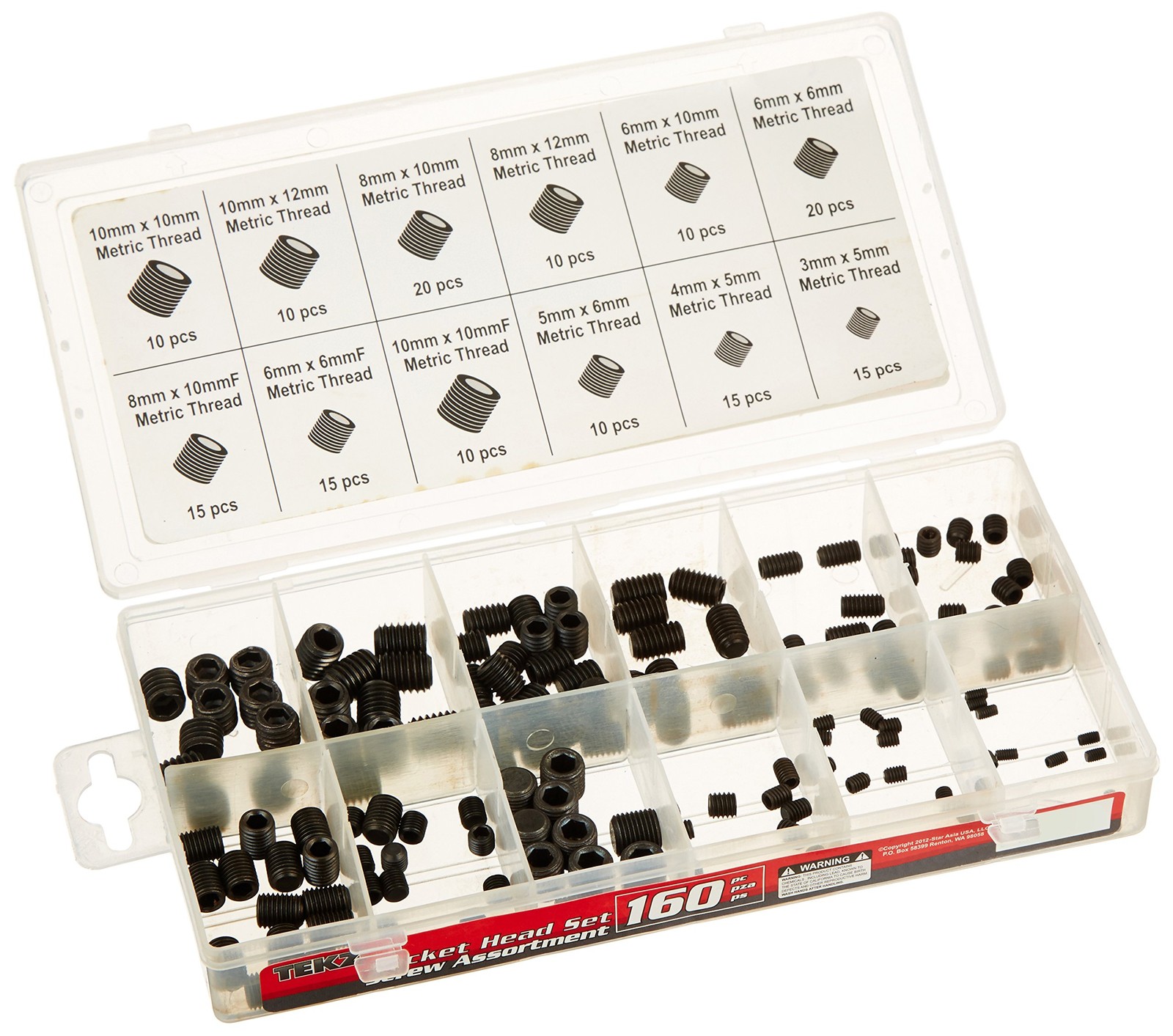 Titan Tools 160 pc. Metric Hex Head Screw Assortment (45251)