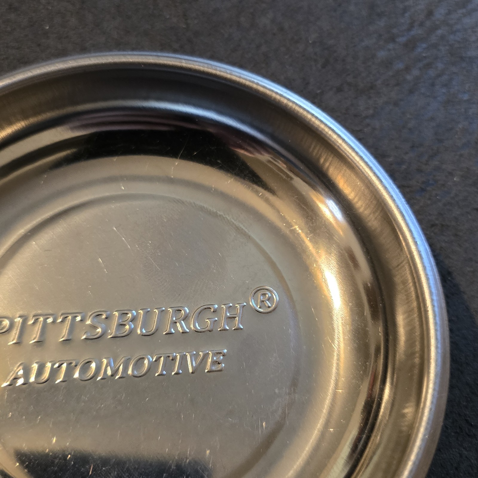Pittsburgh Automotive 4” Magnetic Stainless Steel Parts Change Holder Ashtray