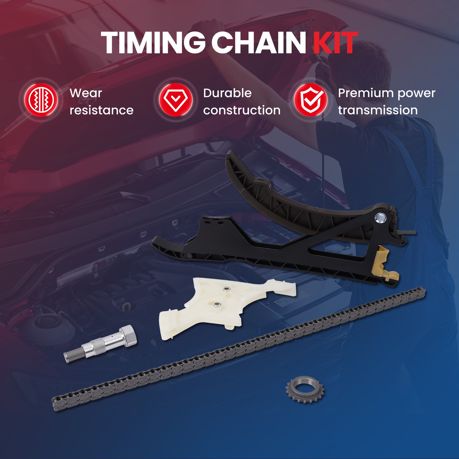 Timing Chain Kit & Timing Locking Tool for BMW 325i 328xi 330i 435i 525xi X3 X5