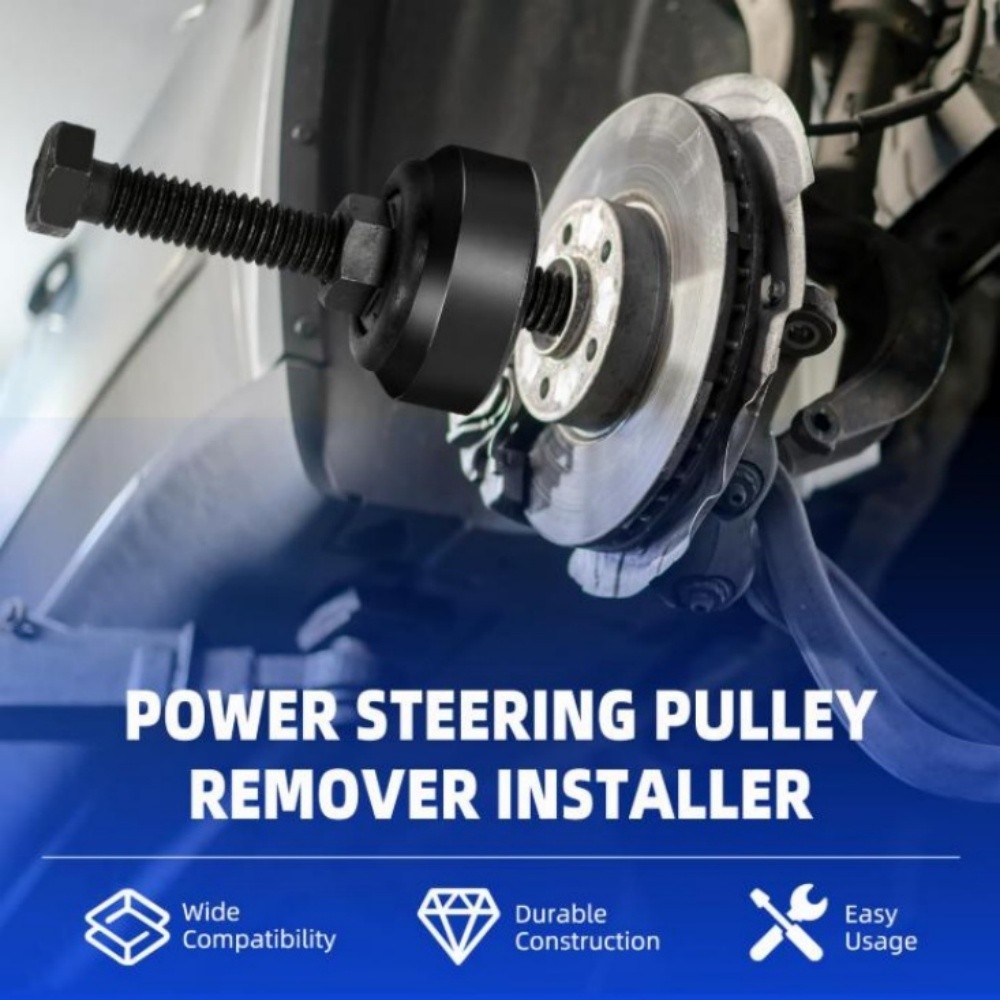 Power Steering Pump Pulley Puller Remover Installer Removal Tool Kit for GM Ford