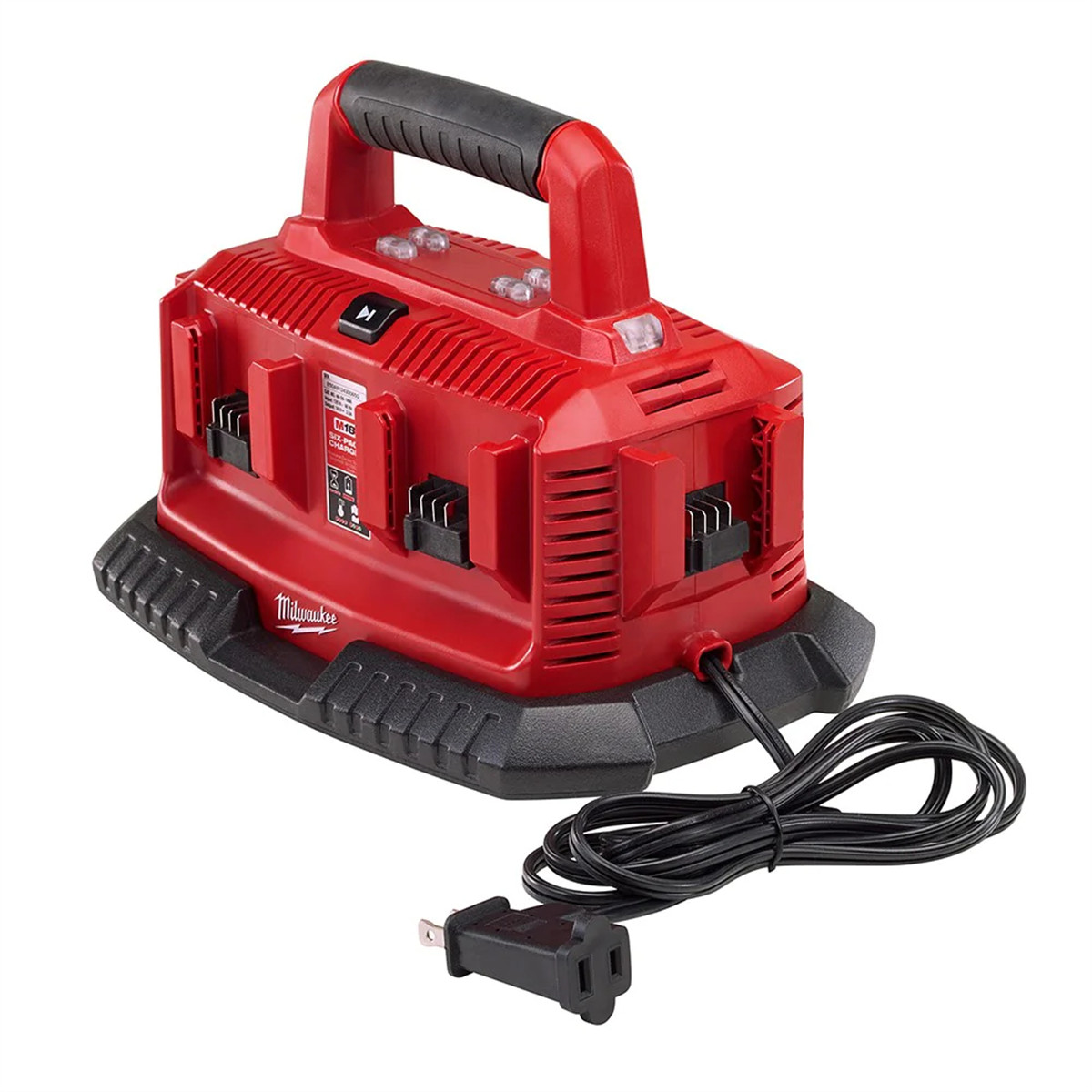Milwaukee 48-59-1806 M18 Six Pack Sequential Battery Charger, Compact
