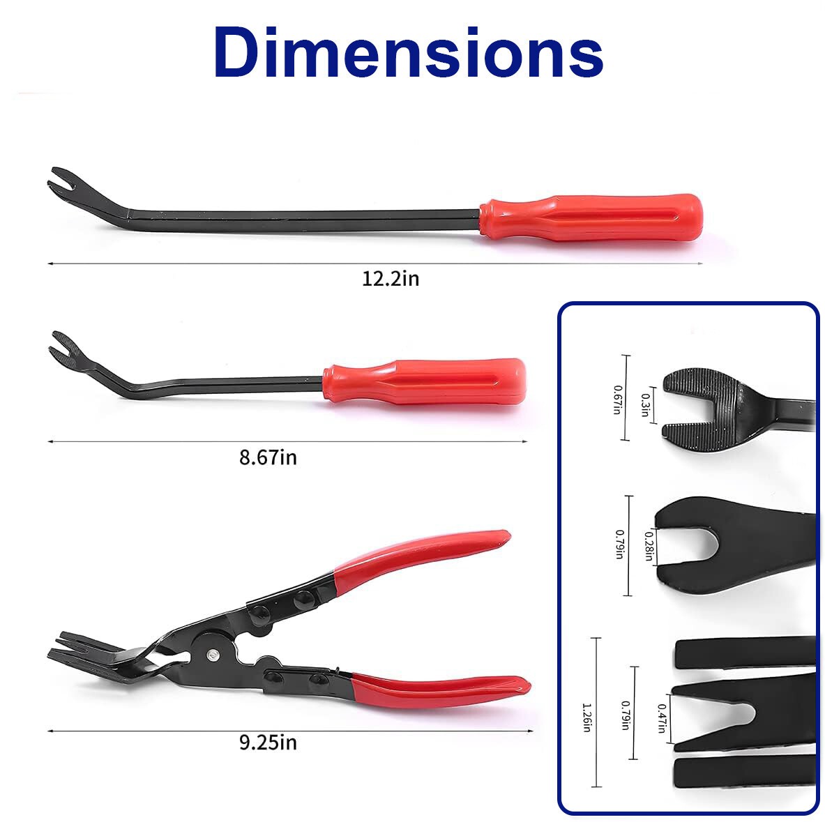 Auto Clip Pliers Fastener Remover Car Trim Rivet Panel Repair Kit