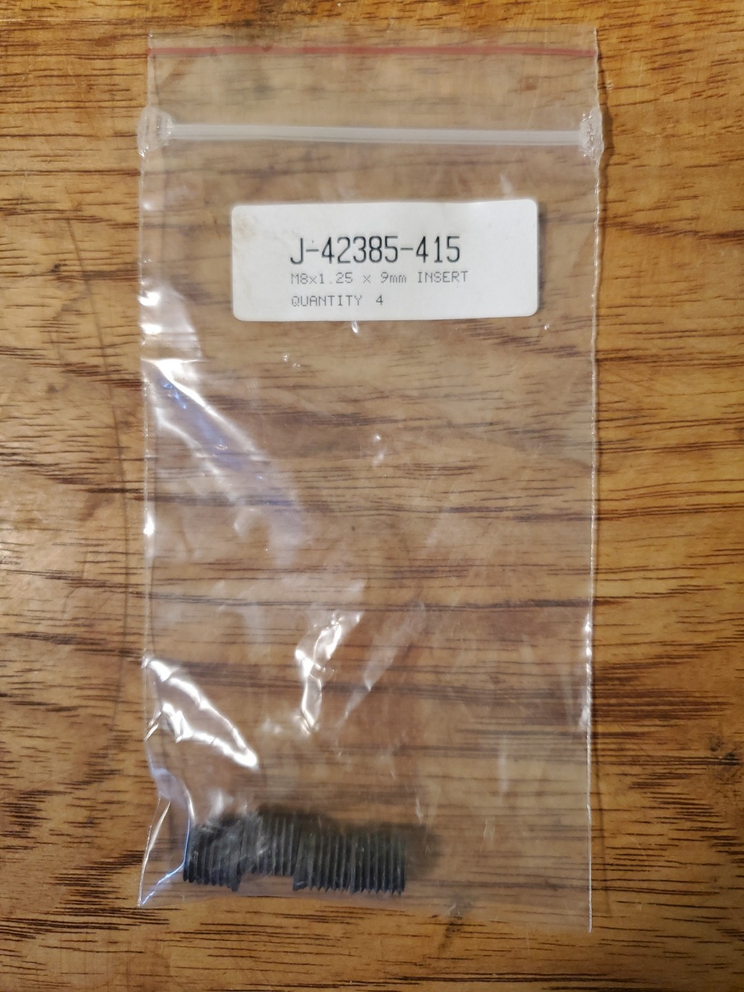 Kent Moore Time-Sert J-42385-415 m8 x 1.25 x 9 mm insert QTY 4