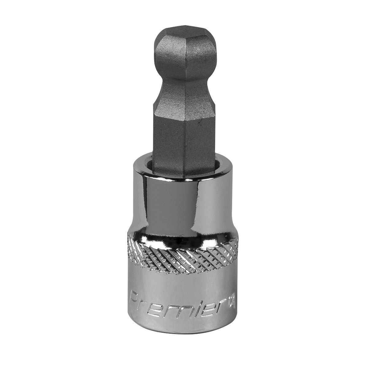 Sealey Ball-End Hex Socket Bit 10mm 3/8″ Square Drive Chrome Plated Tool SBBH008