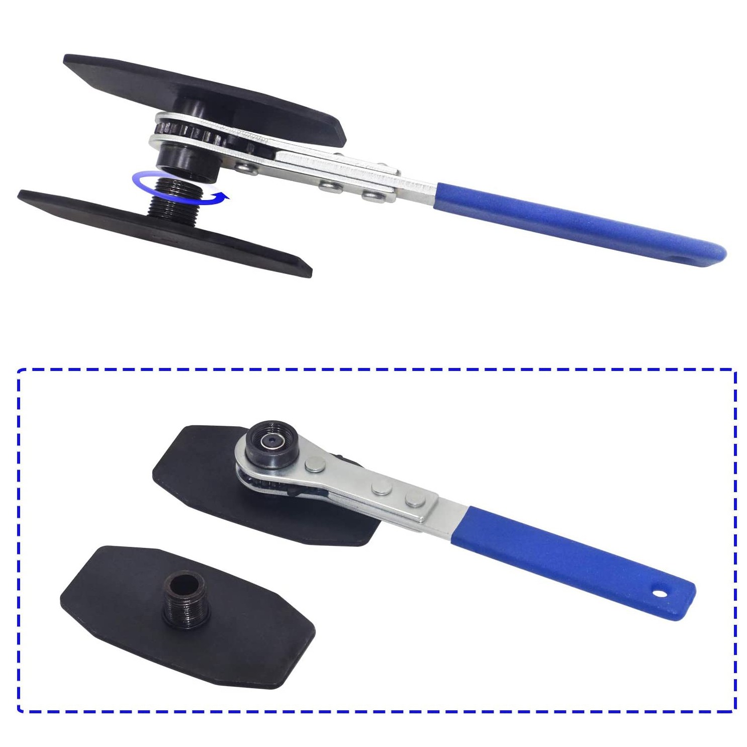 Disc Brake Pad Ratchet Rewind Spreader Piston Retracting Caliper Press Tool USA
