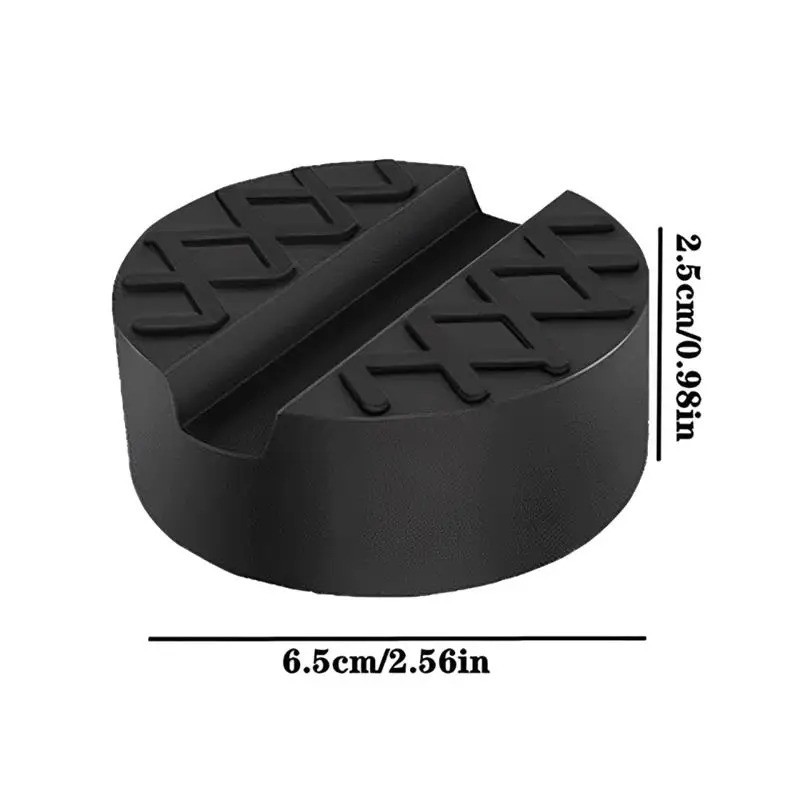 Universal Rubber Jack Pad Support Pinch Weld Slotted Floor Frame Rail Adapter