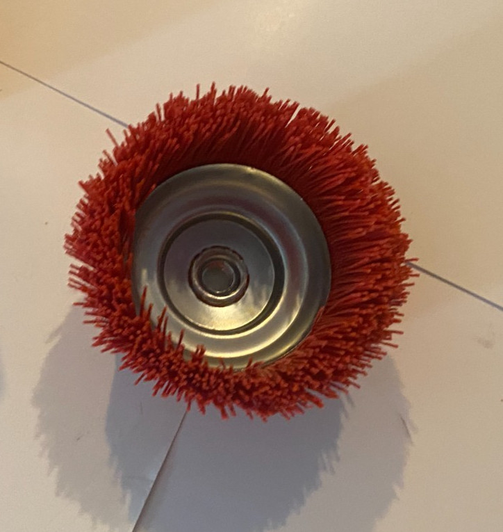 ASTRO 6″ Nylon Bed Brush (4546) 5/8 Thread – 6500 RPM – Red – Prepaid Shipping