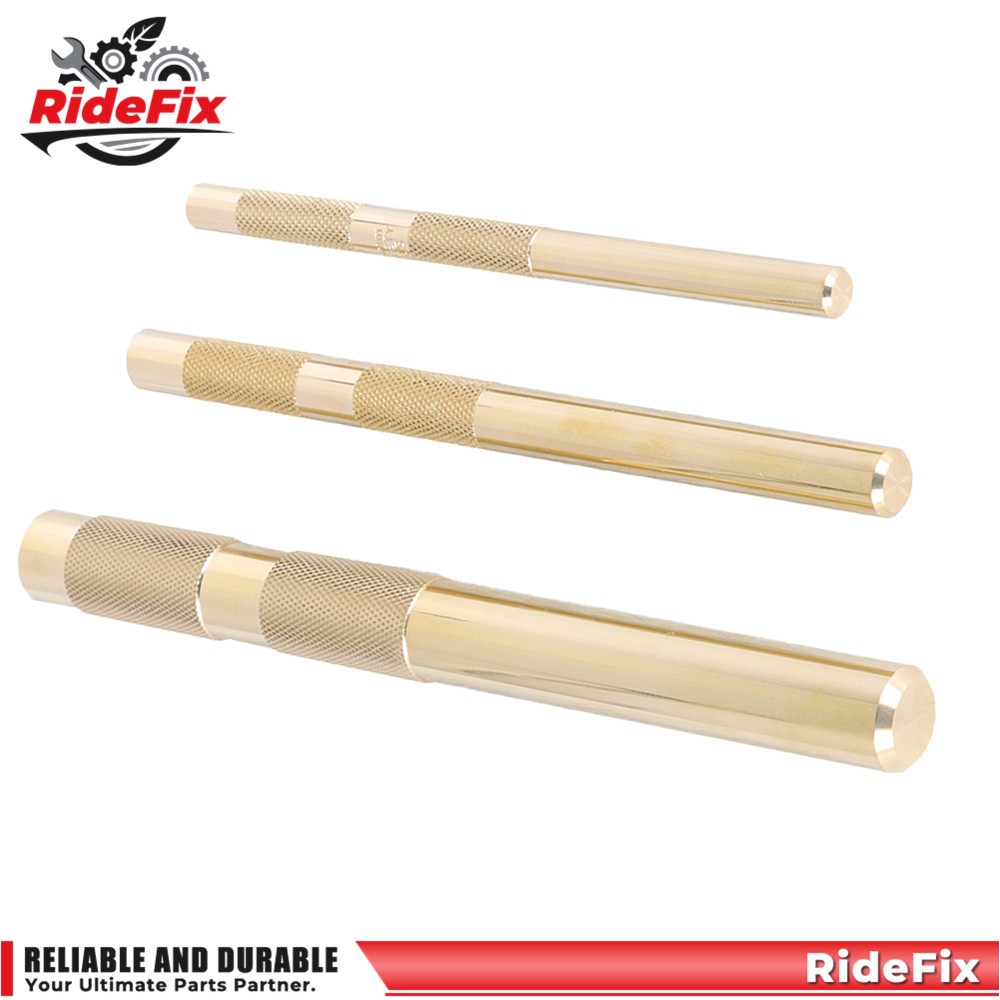 61360 3Pcs Brass Drift Punch Set 3/4″ 1/2″ 3/8″ Hand Tool Punches Tool Home use