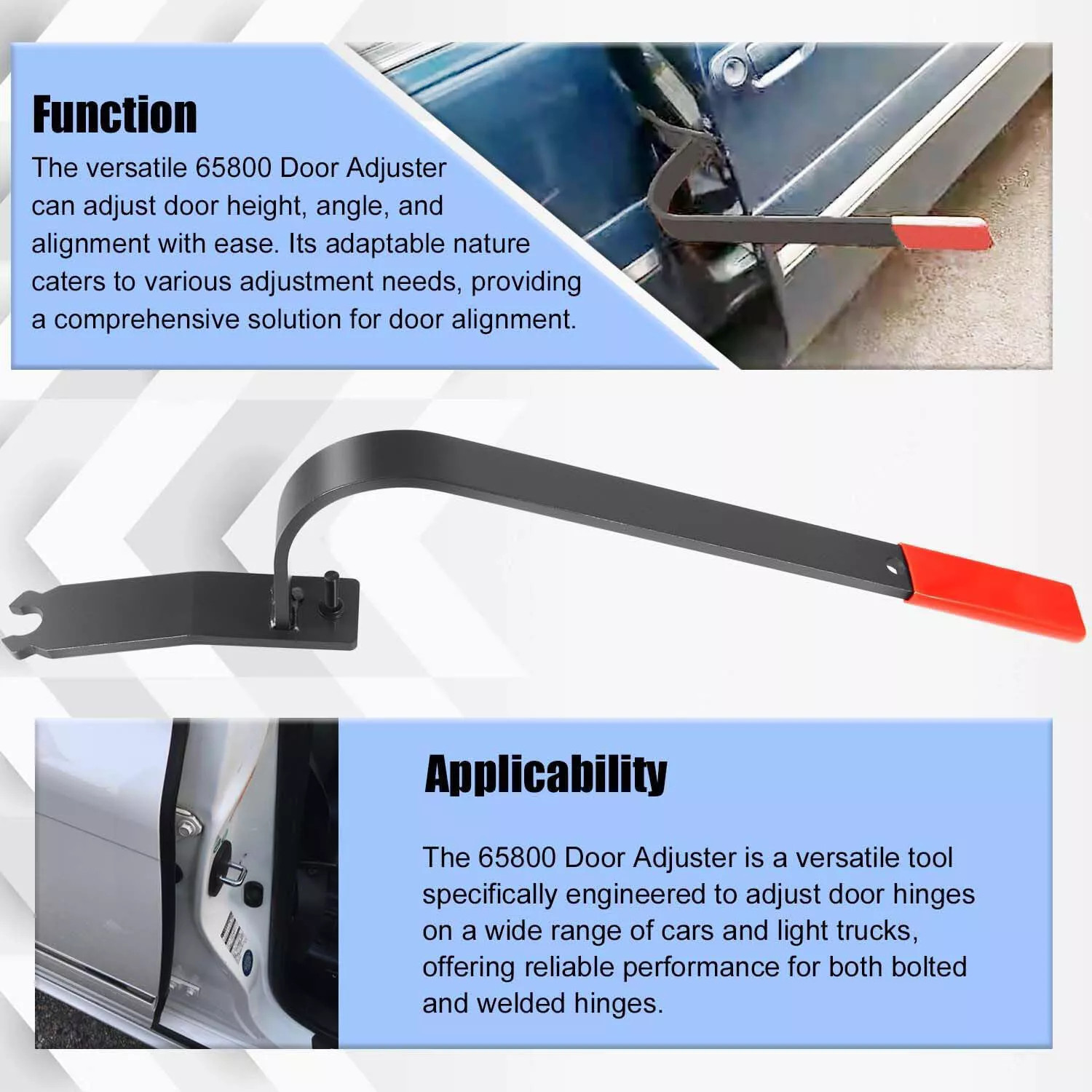 65800 Door Hinges Adjuster Tool Compatible with Most All Cars and Light Trucks