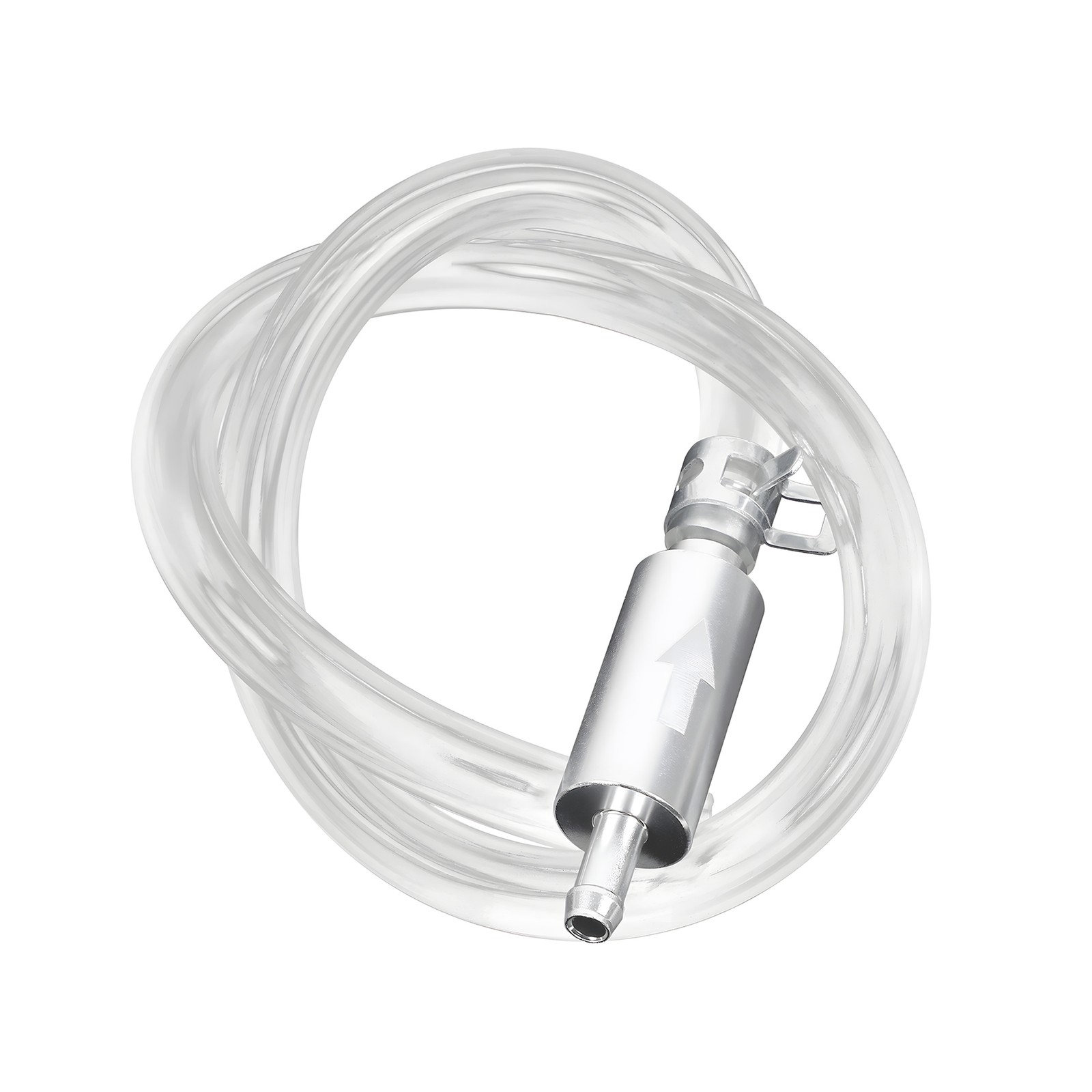 2 SET BRAKE BLEEDER HOSE ONE WAY CHECK VALVE TUBE BLEEDING TOOL KIT SILVER – US
