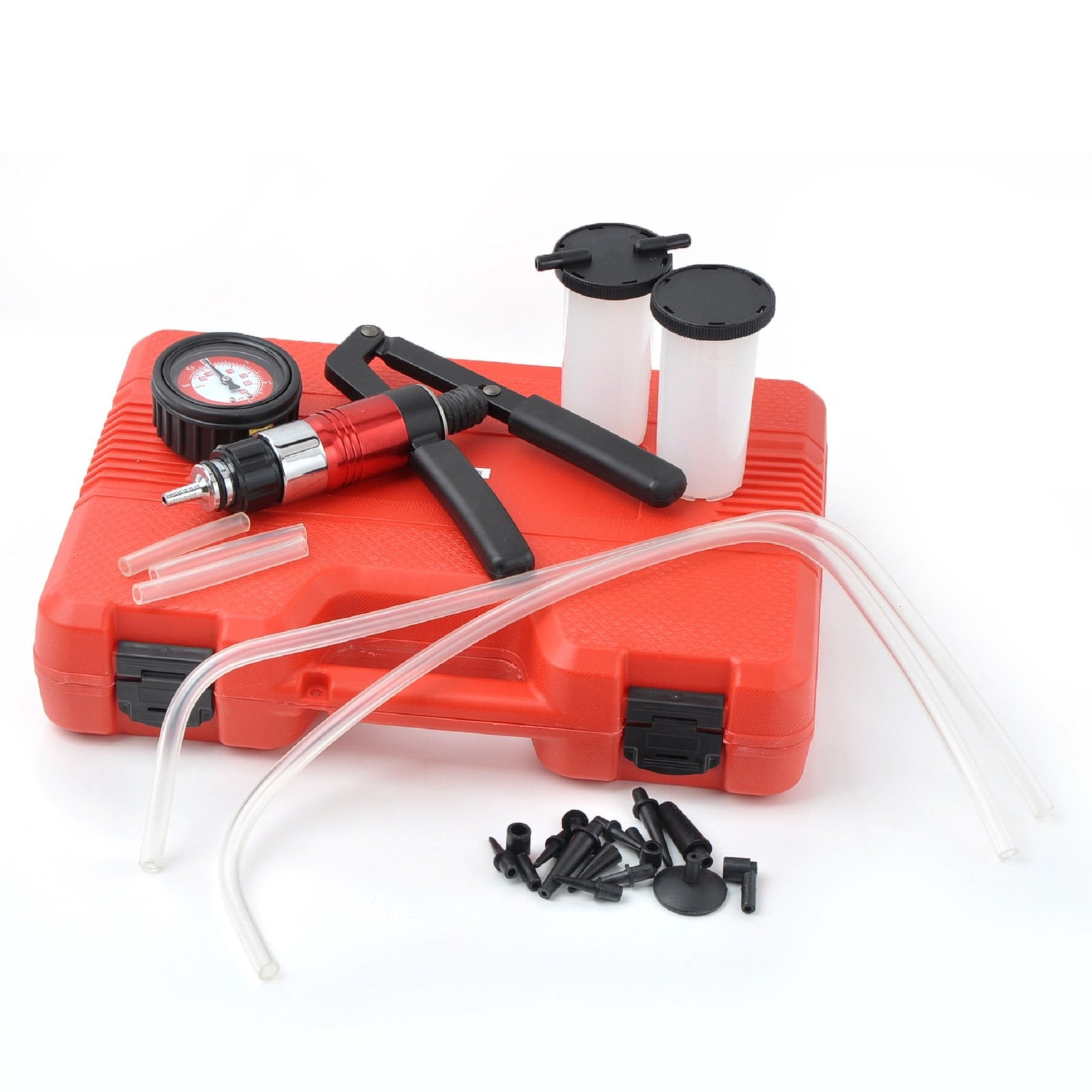 Brake Line Bleeder Bleeding Pressure Vacuum Car Repair Handheld Pump Kit Set