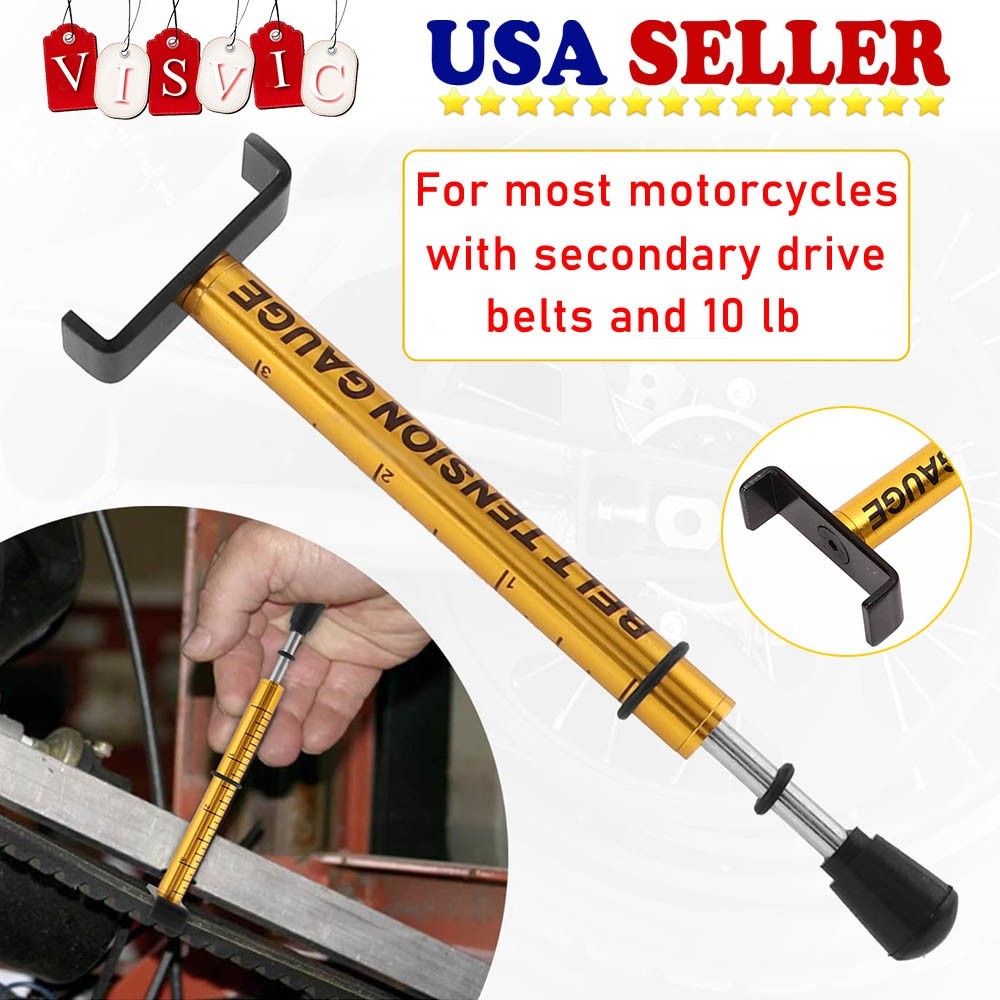 Motorcycle Secondary Drove Belt Adjustable Belt Tension Gauge Tool USA NEW