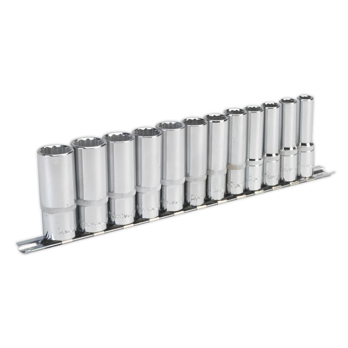 Sealey Socket Set 12 Pcs 3/8″ Square Drive 12 Point Deep WallDrive Metric AK2683