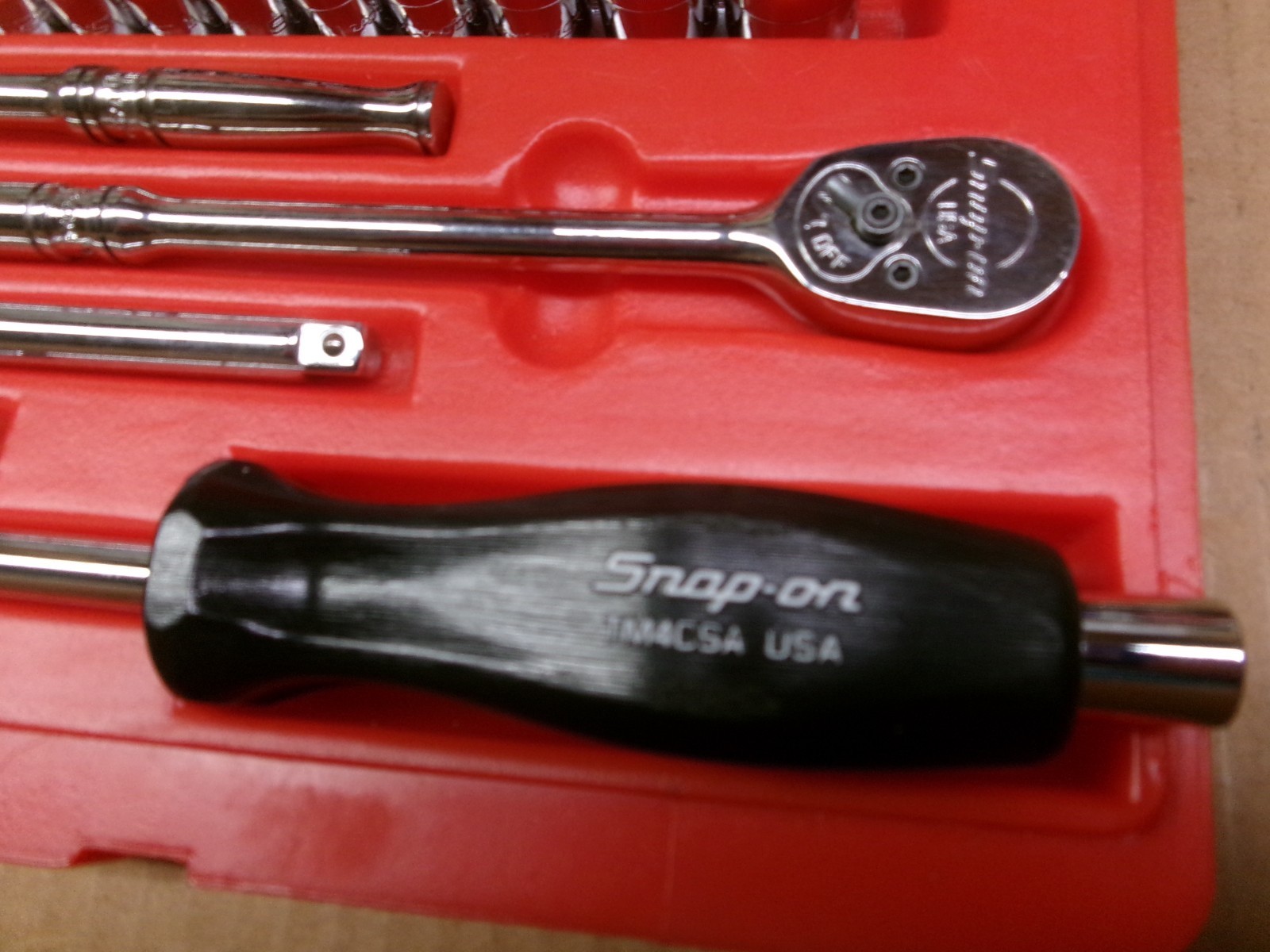 Snap-on USA 20-Piece 1/4″ Drive Socket Set with Case No 120DTMPB Nice!