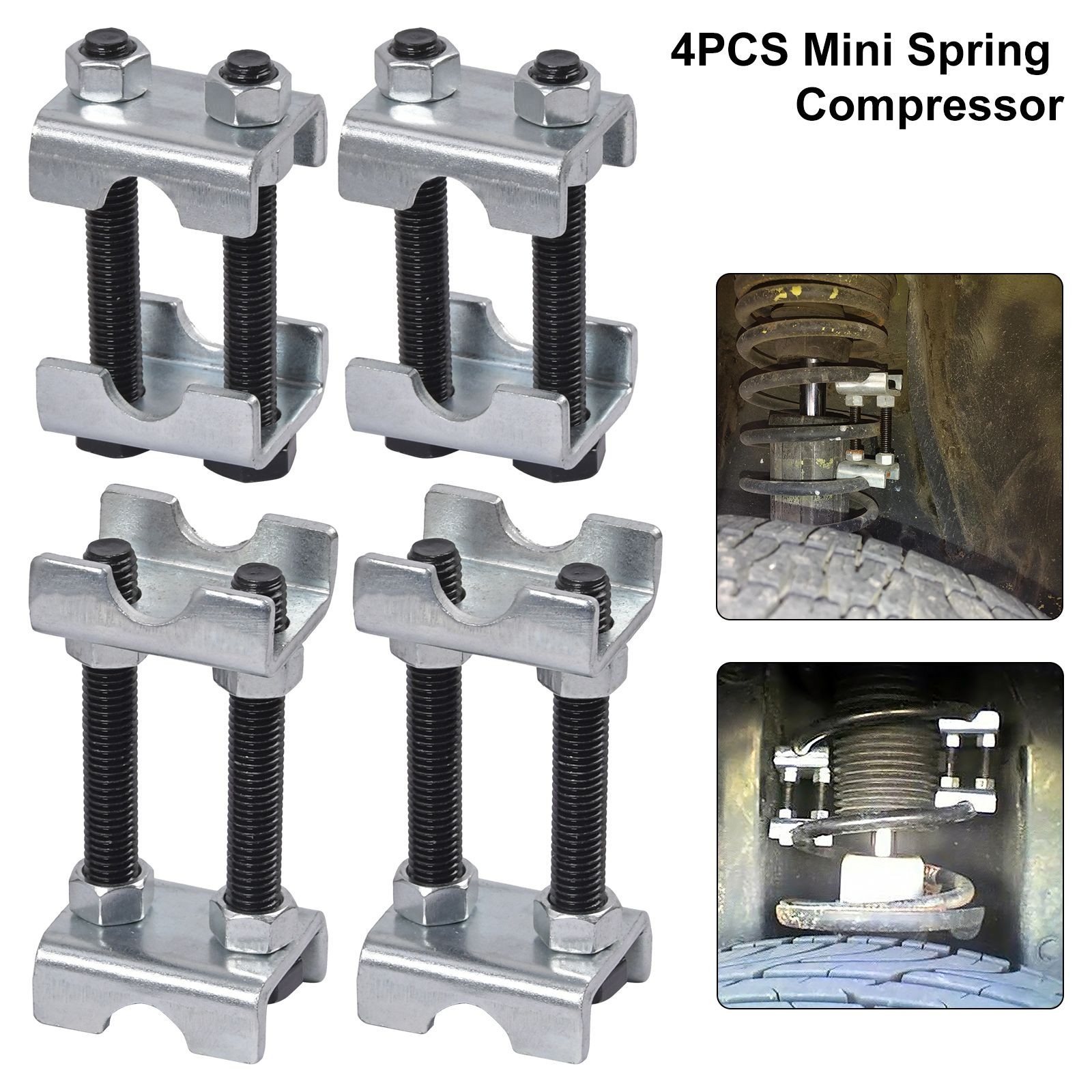 4pc Set 2-Way Adjustable Lift Or Lower Spring Spacer Coil Spring Compressor