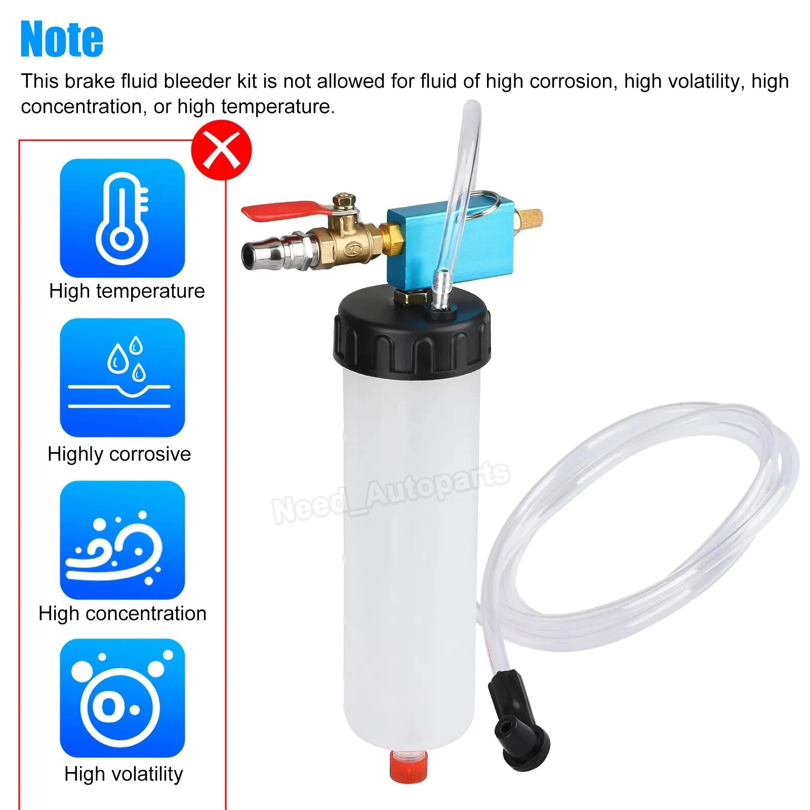 1*Car Brake Fluid Oil Change Replacement Tool Pneumatic Vacuum Bleeder Extractor