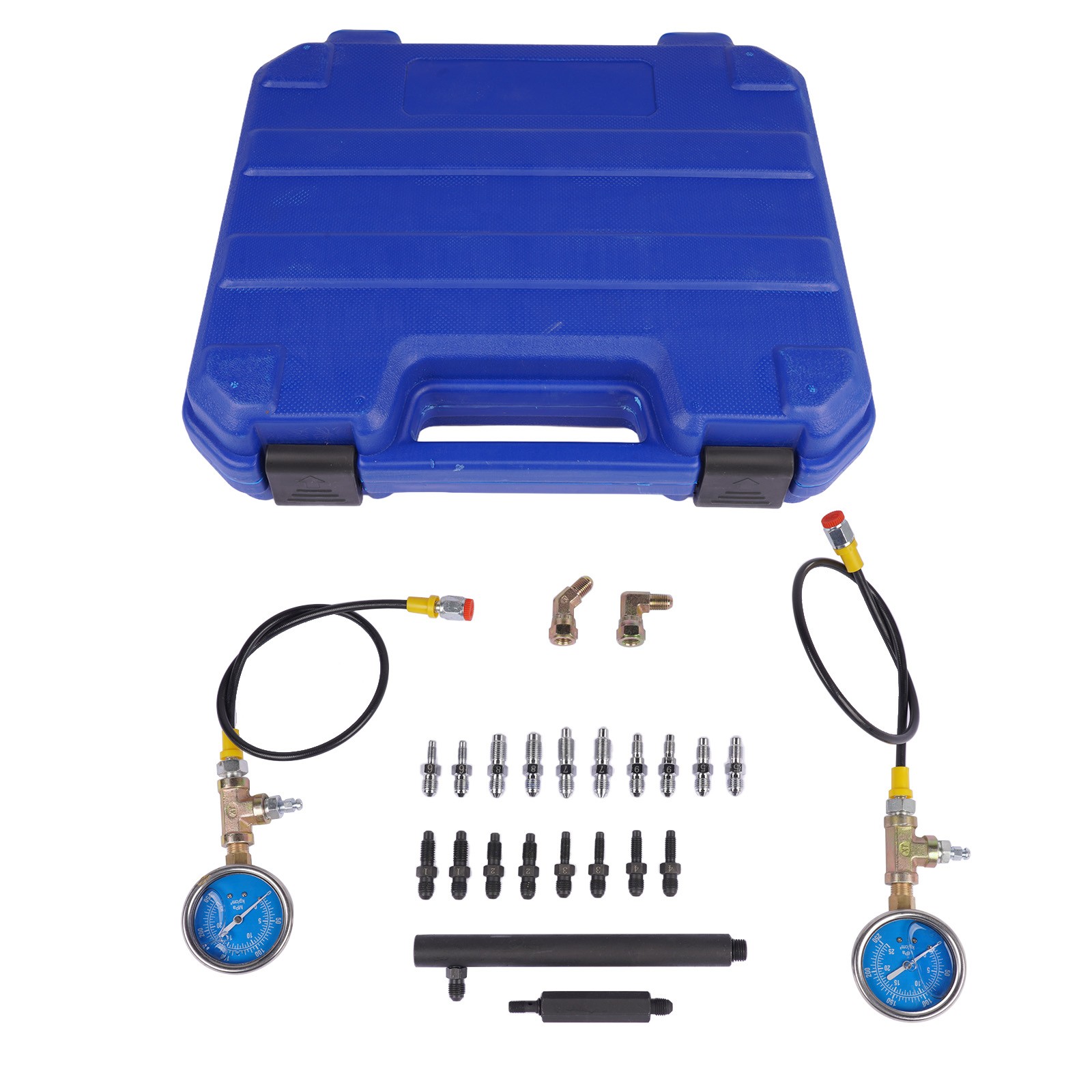 Universal Brake Oil Pressure Gauge, Oil Pressure Tester Kit, ABS, 0-3500PSI NEW