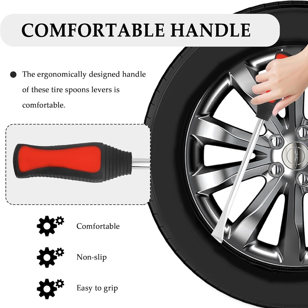 Professional Motorcycle Tire Changing Tool Steel Tire Spoon Lever Iron Tool Kit