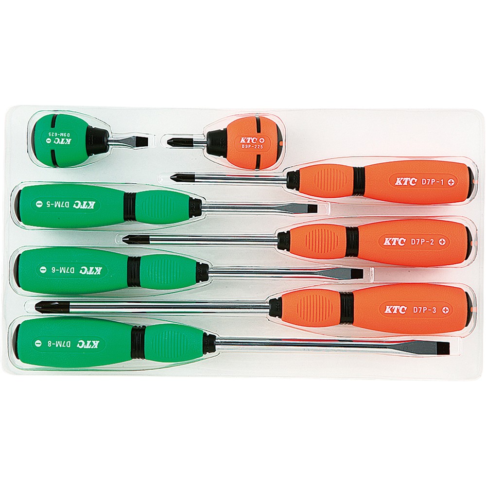 Soft Grip Stubby Screwdriver Set (8pcs) KTC-TD798 Brand New!
