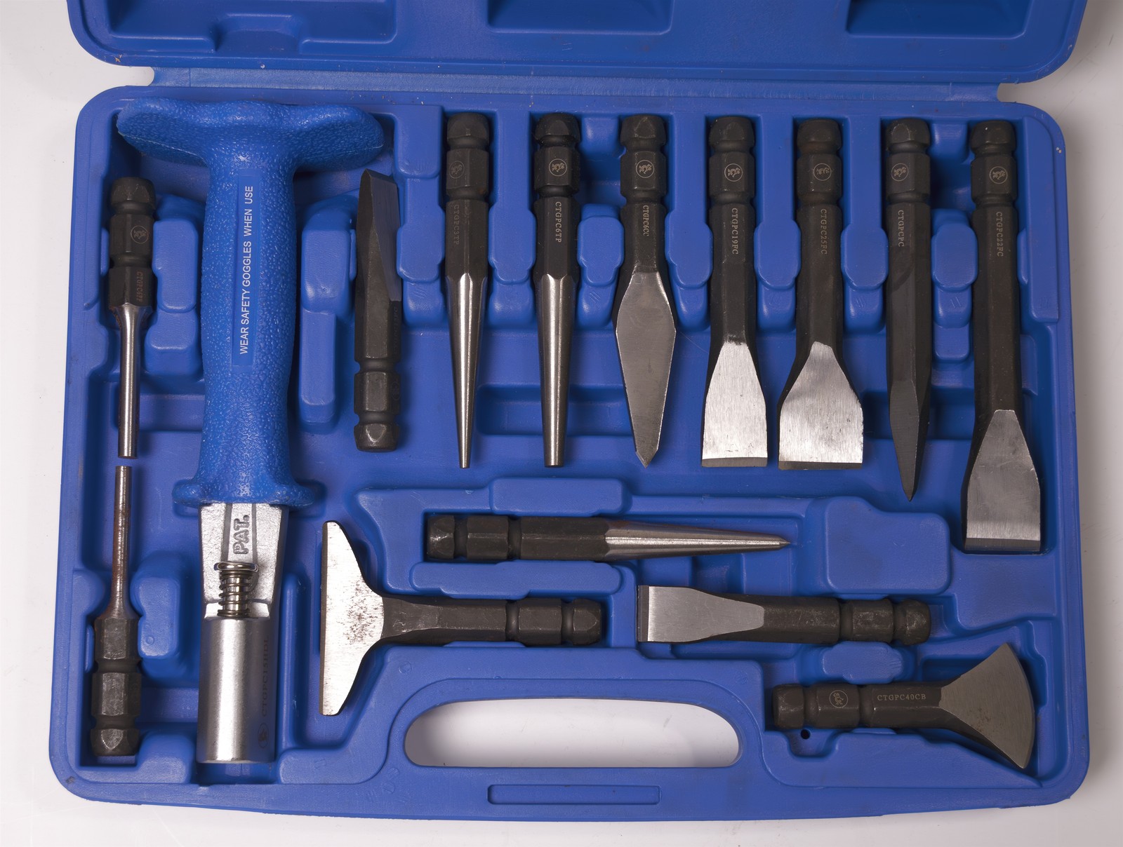 Cornwell Quick Change Drive Handle 15 Piece Punch and Chisel Set CTGPC15KIT